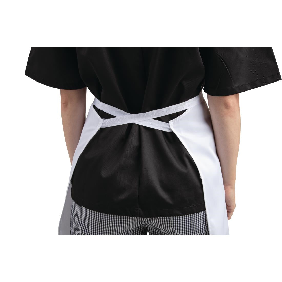 A521 Whites Bib Apron Polycotton White JD Catering Equipment Solutions Ltd