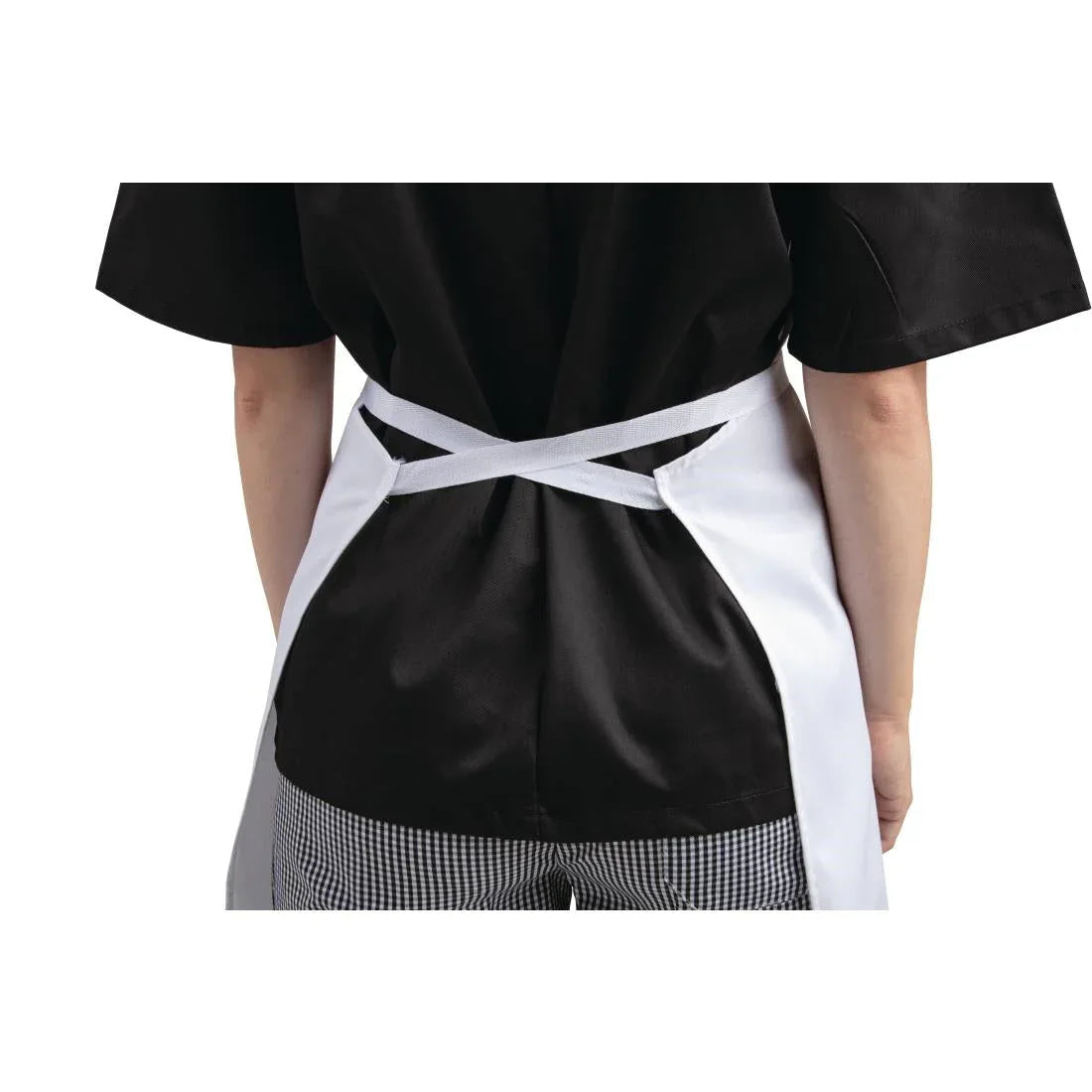 A521 Whites Bib Apron Polycotton White - JD Catering Equipment Solutions Ltd