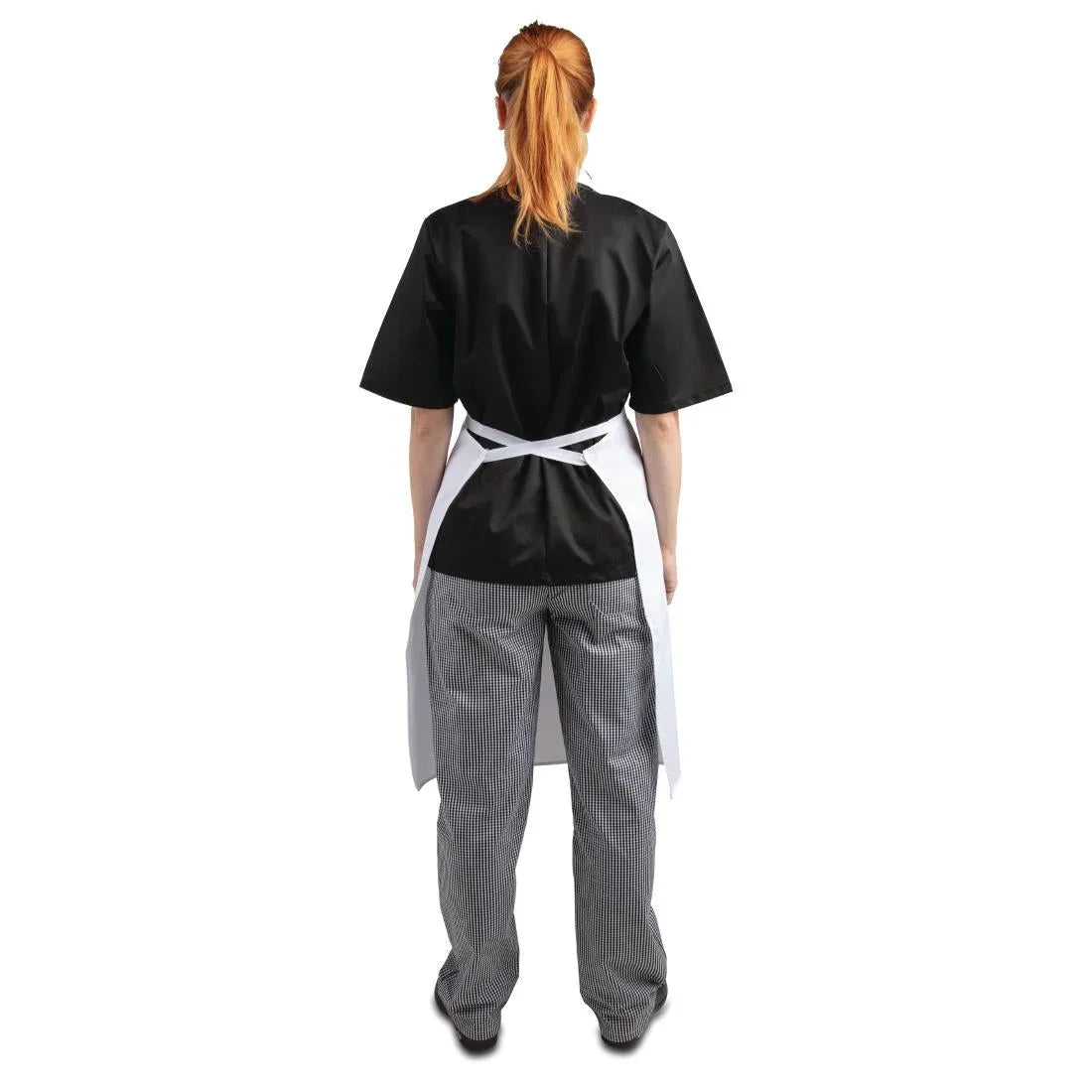 A521 Whites Bib Apron Polycotton White - JD Catering Equipment Solutions Ltd