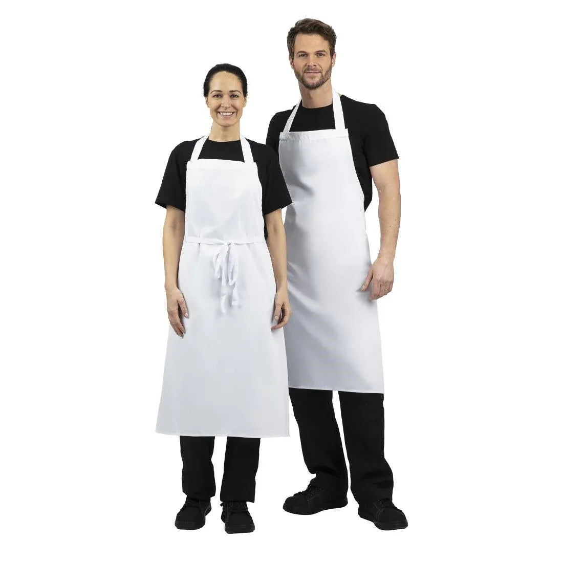 A522 Whites Bib Apron White XL - JD Catering Equipment Solutions Ltd