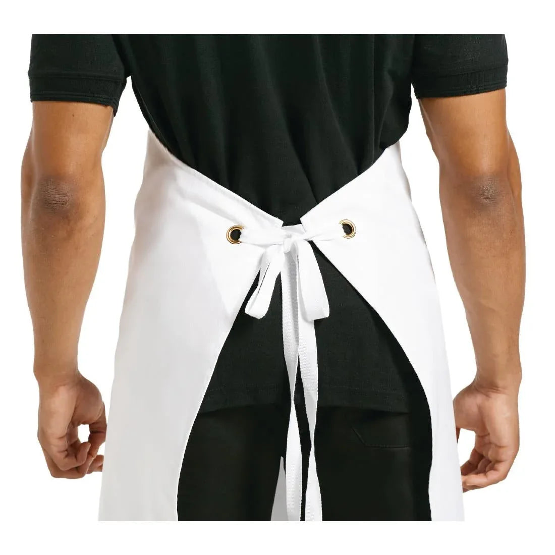 A522 Whites Bib Apron White XL - JD Catering Equipment Solutions Ltd