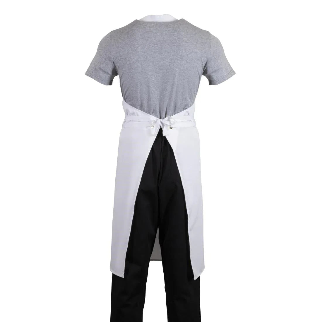 A522 Whites Bib Apron White XL - JD Catering Equipment Solutions Ltd