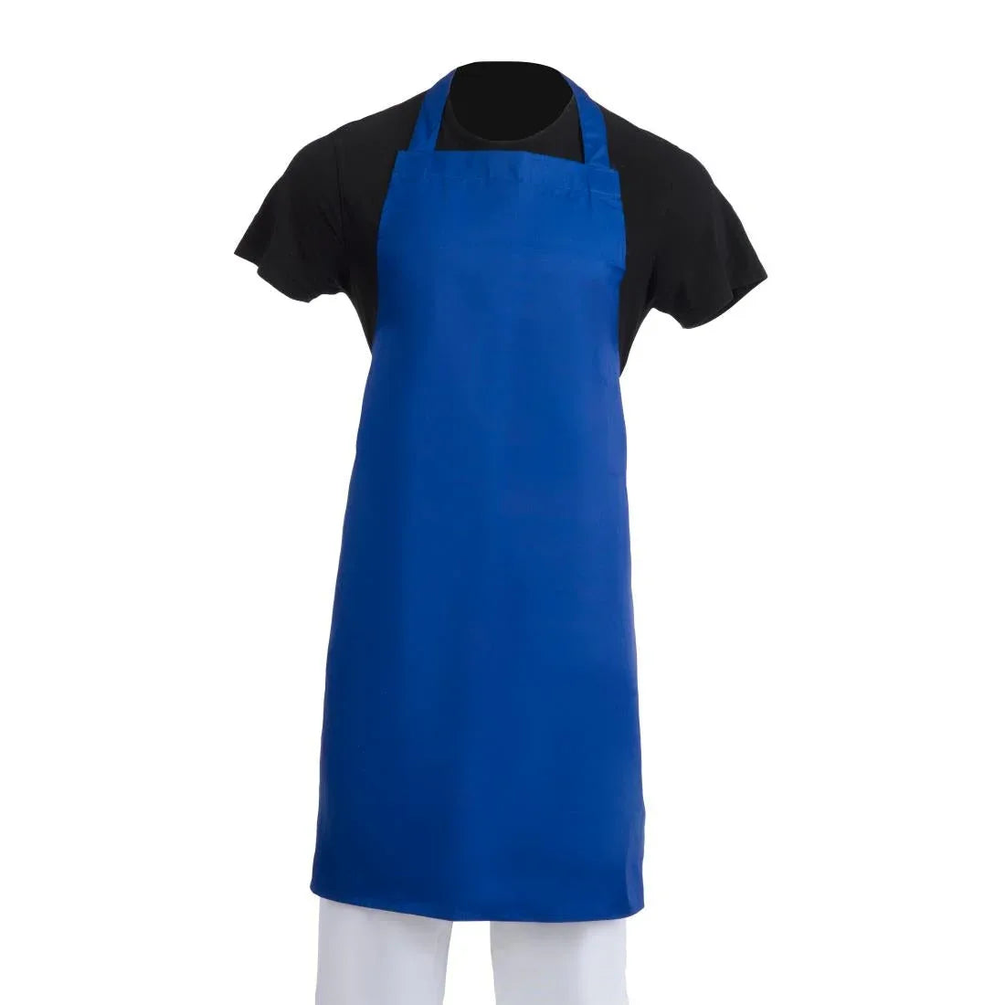 A542 Whites Bib Apron Royal Blue - JD Catering Equipment Solutions Ltd