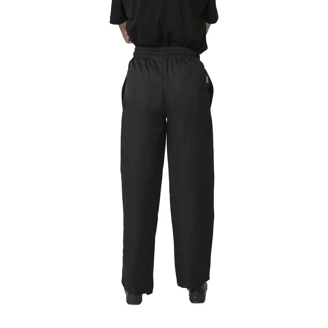 A582 Whites Vegas Chef Trousers Polycotton Black - JD Catering Equipment Solutions Ltd