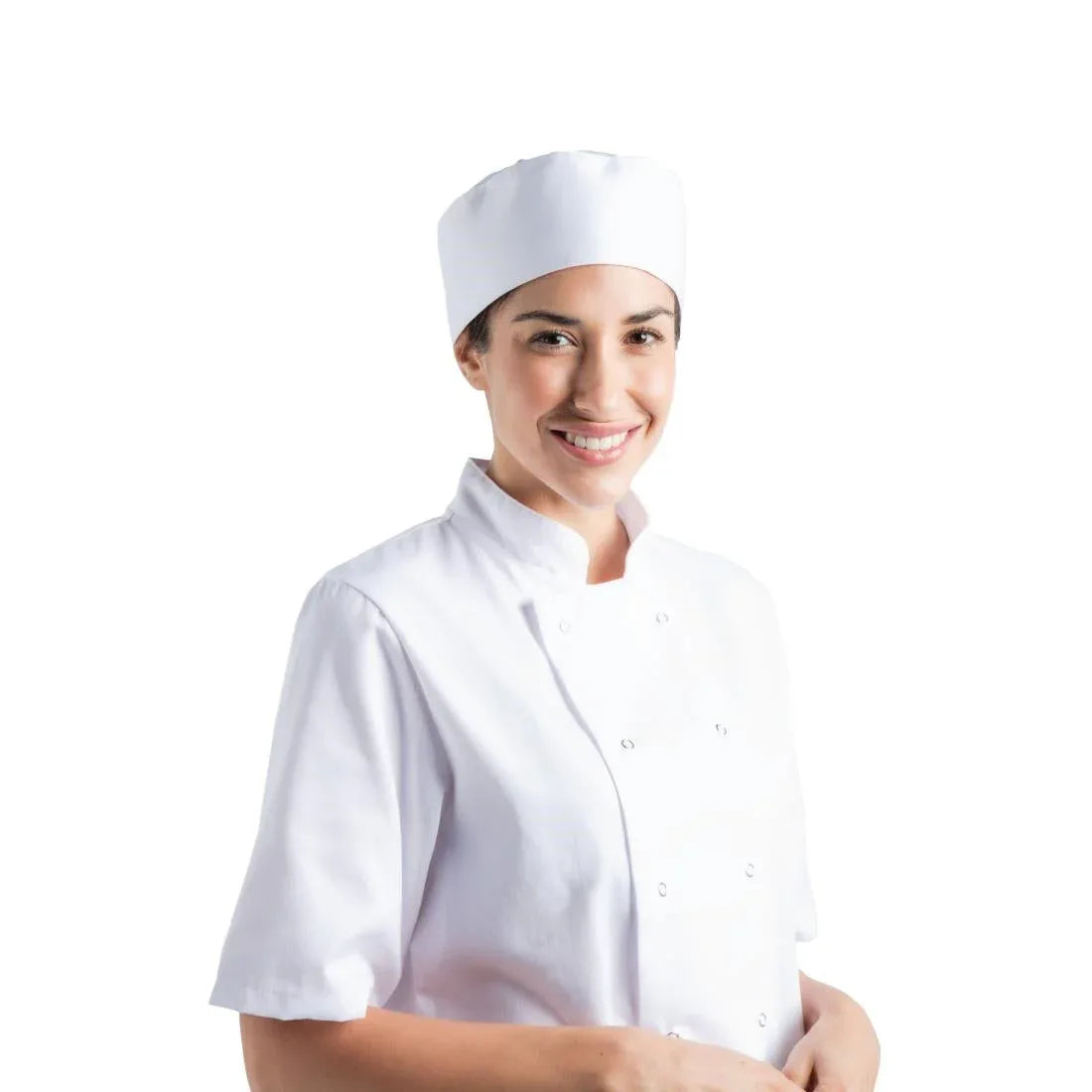 A703 Chef Works Cool Vent Beanie White - JD Catering Equipment Solutions Ltd