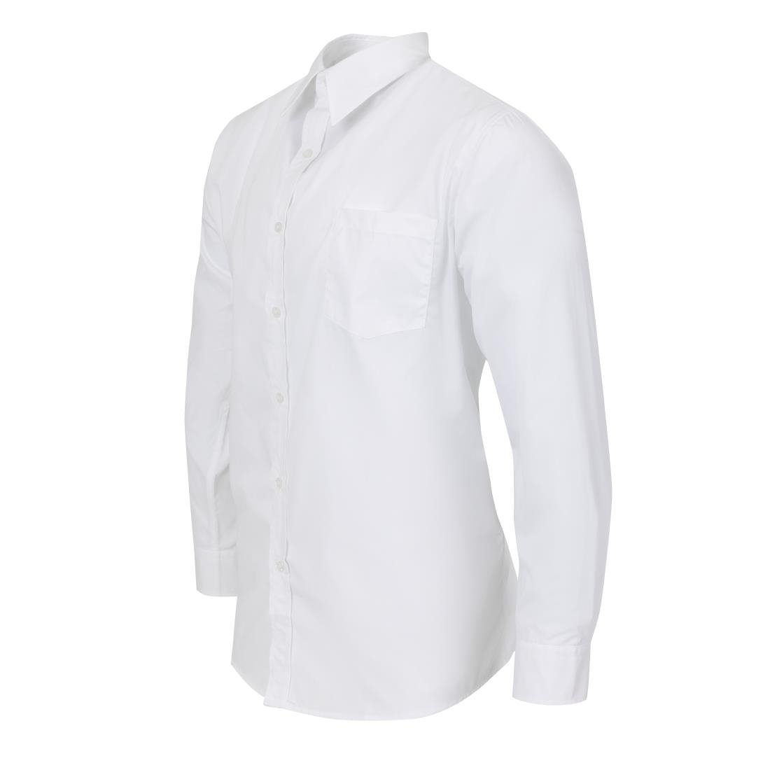 A730-S Chef Works Unisex Long Sleeve Shirt White S JD Catering Equipment Solutions Ltd