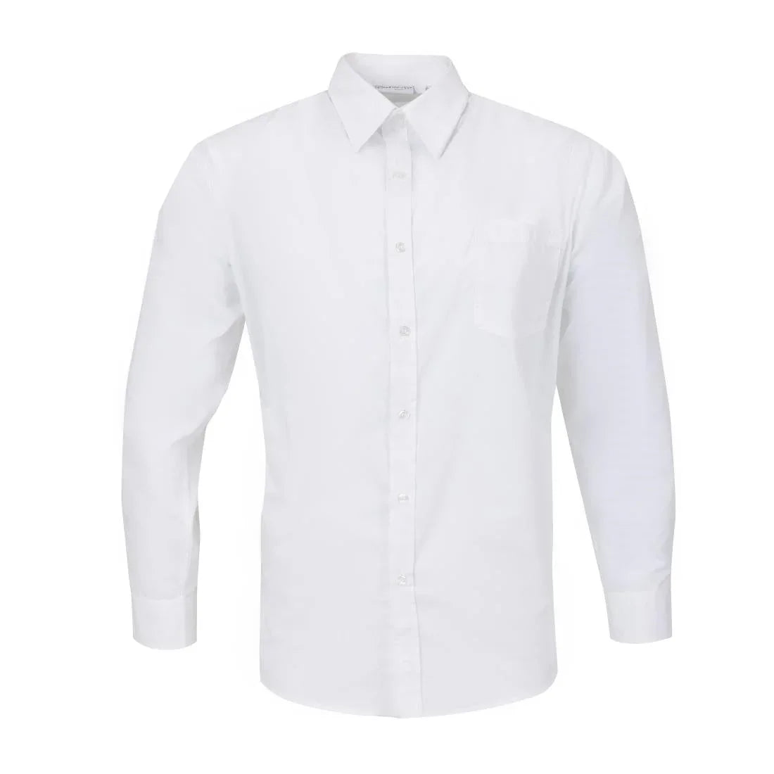 A730-XL Chef Works Unisex Long Sleeve Shirt White XL - JD Catering Equipment Solutions Ltd
