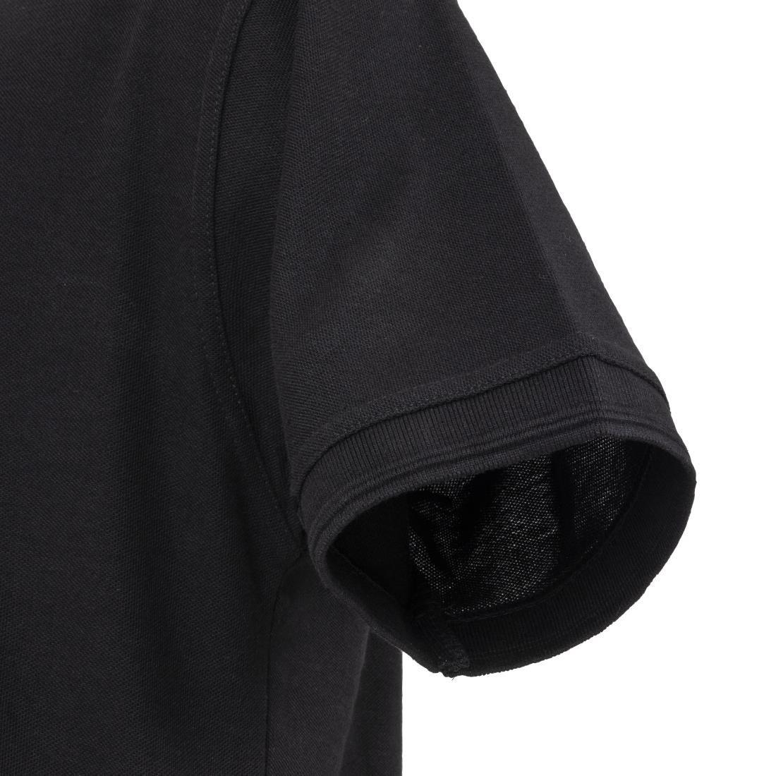 A735 Portwest Unisex Polo Shirt Black - JD Catering Equipment Solutions Ltd