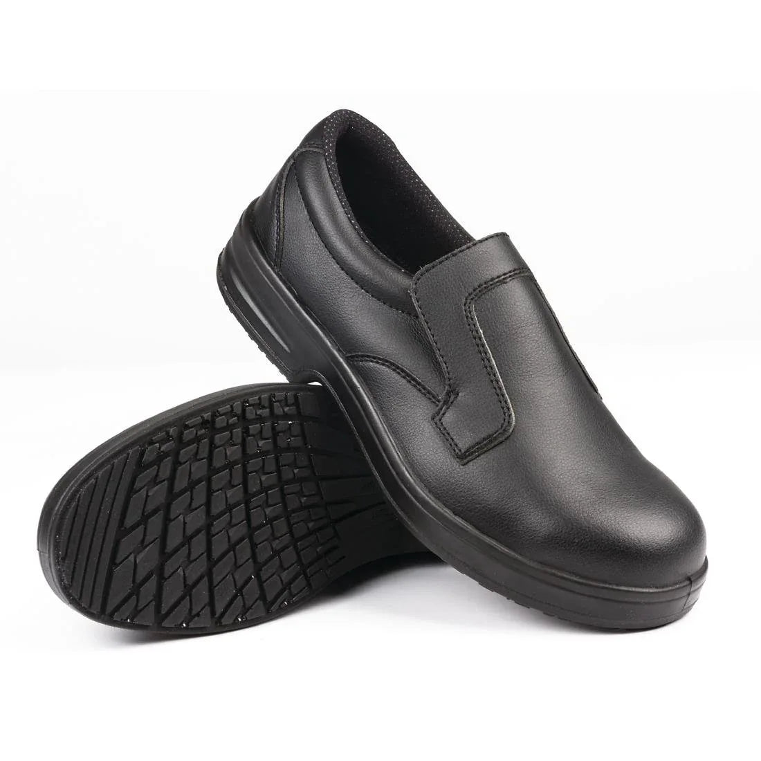 A845-45 Slipbuster Lite Slip On Safety Shoes Black 45 - JD Catering Equipment Solutions Ltd