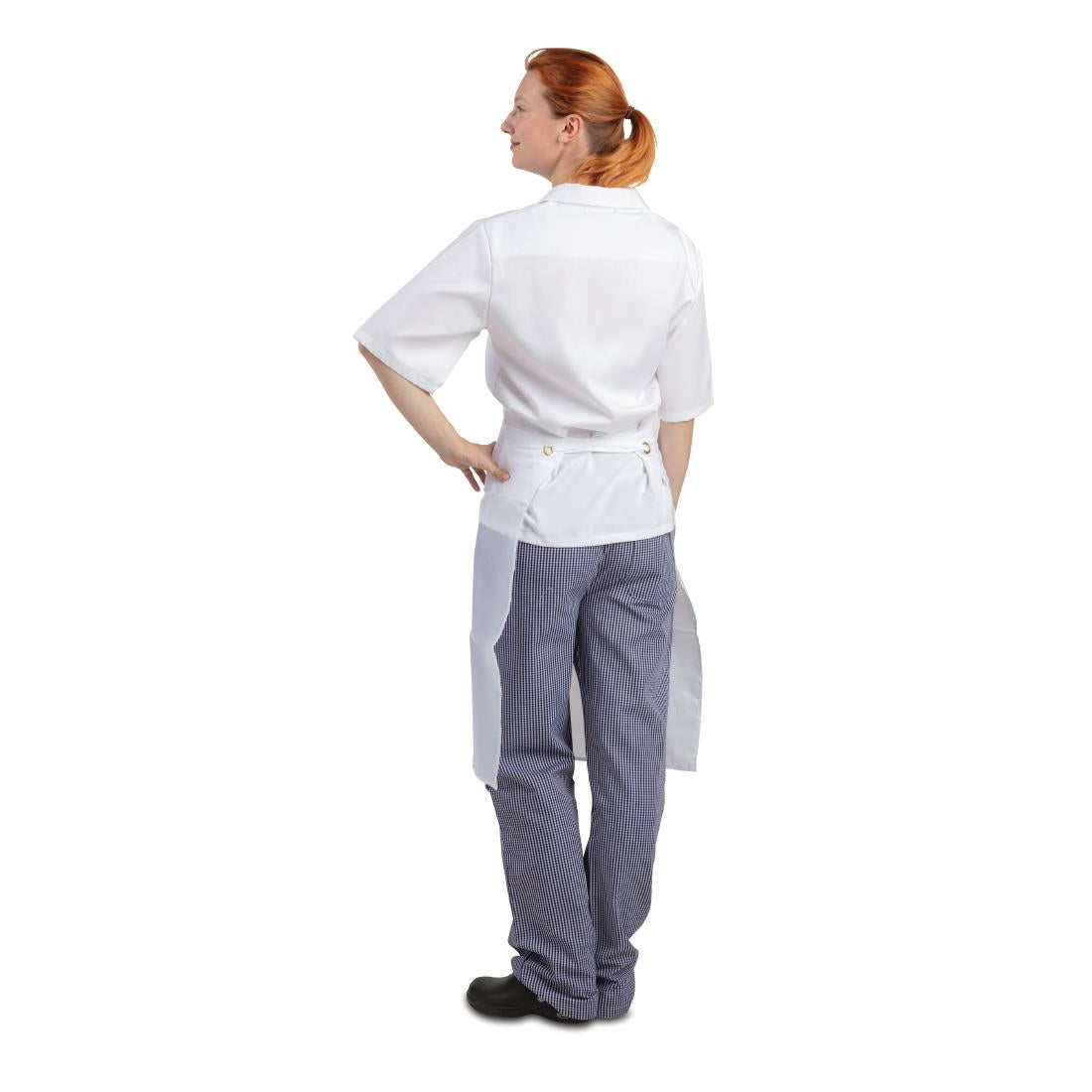 A897 Whites Water Resistant Bib Apron White JD Catering Equipment Solutions Ltd