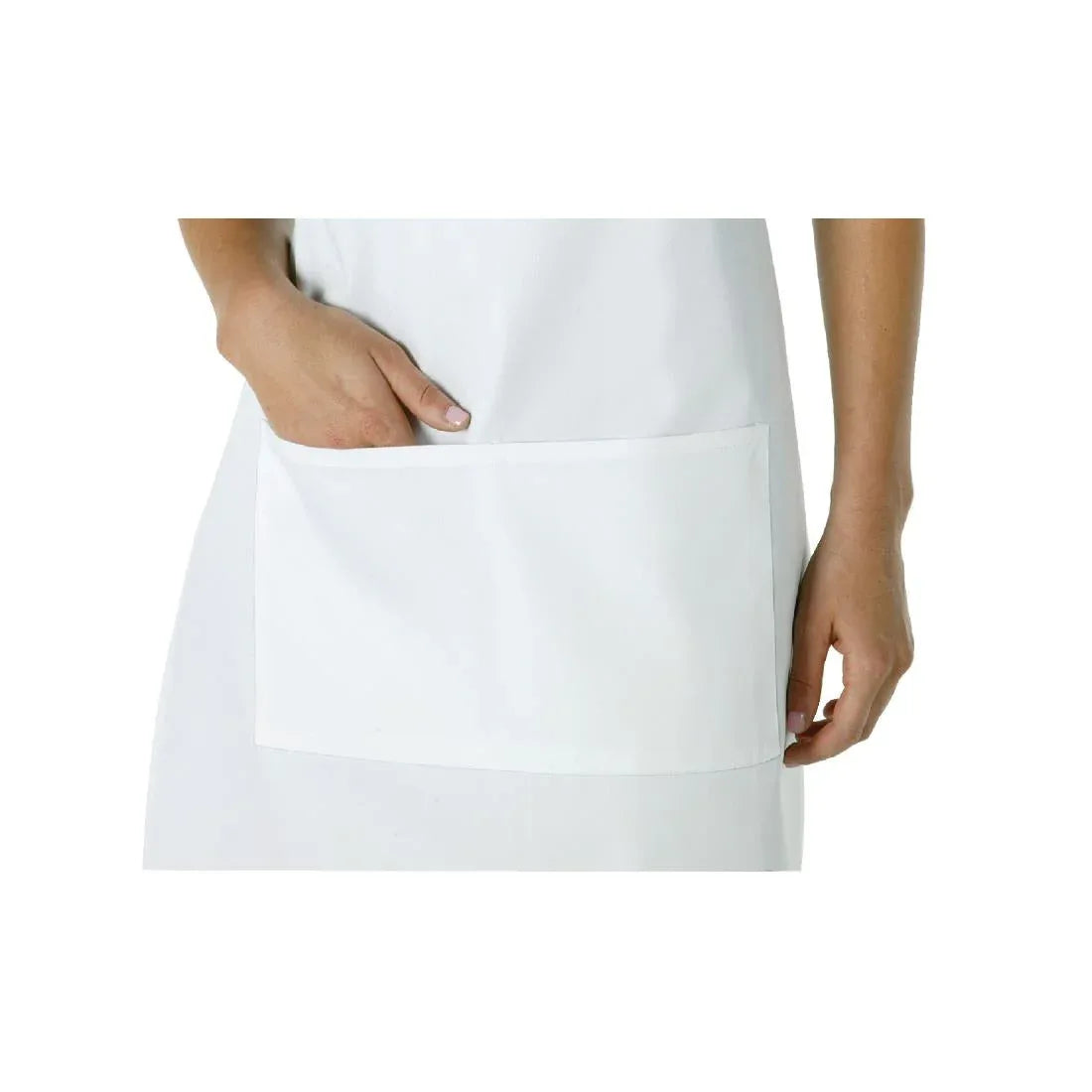 A923 Chef Works Bib Apron White - JD Catering Equipment Solutions Ltd