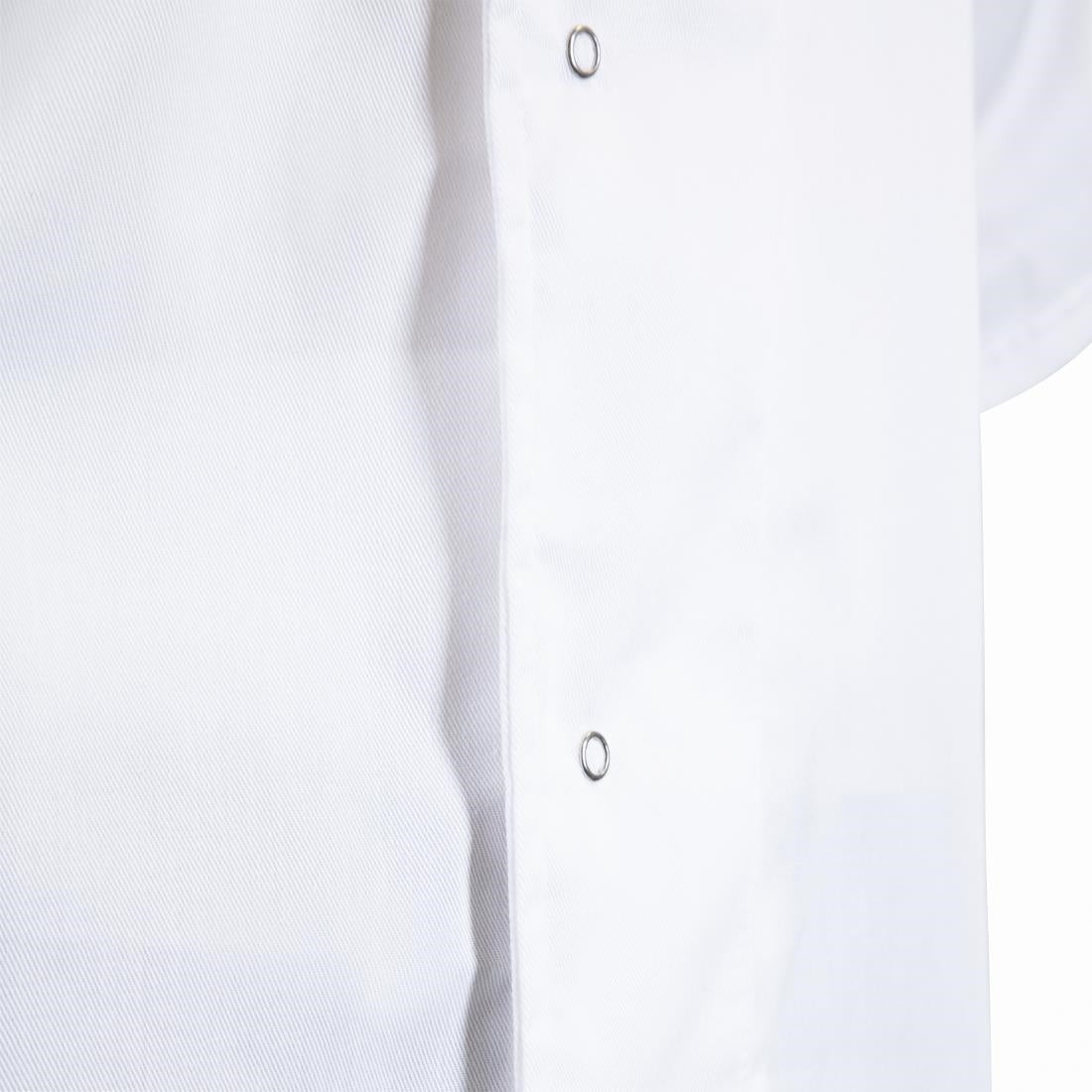 A928-M Whites Nevada Unisex Chefs Jacket Short Sleeve Black and White M JD Catering Equipment Solutions Ltd