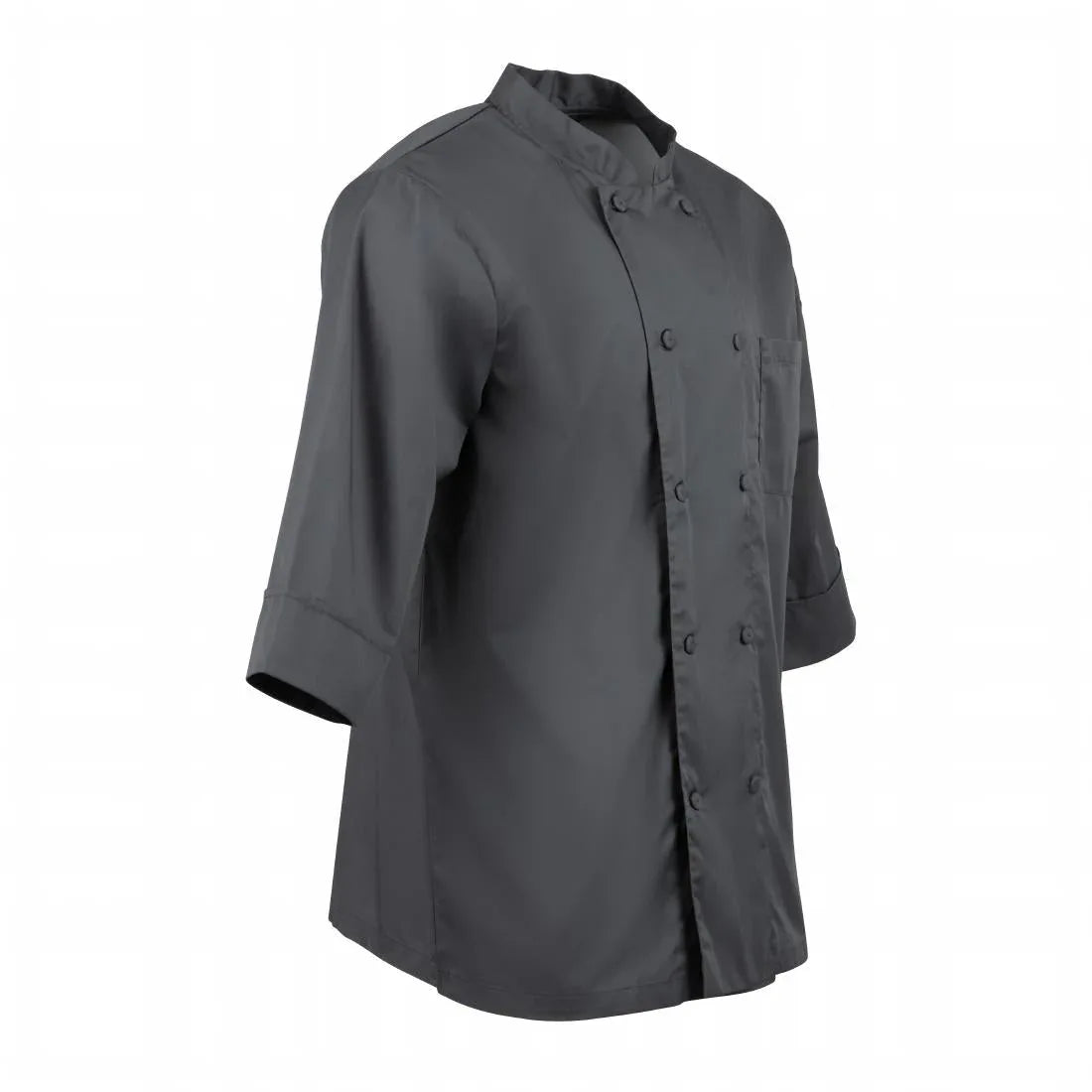 A934-3XL Colour By Chef Works Unisex Chef Jacket Grey 3XL - JD Catering Equipment Solutions Ltd