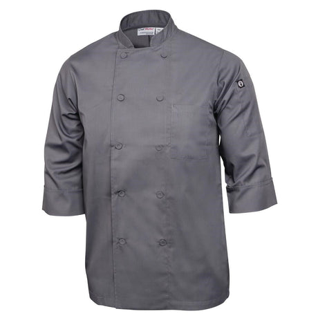 A934-XL Chef Works Unisex Chefs Jacket Grey XL JD Catering Equipment Solutions Ltd
