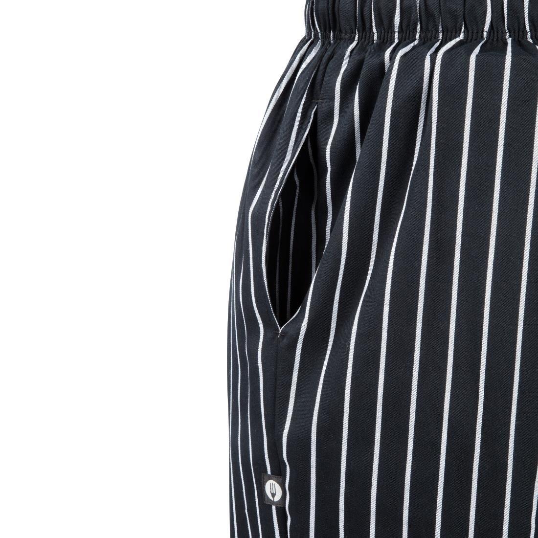 A940-3XL Chef Works Designer Baggy Pant Chalk Stripe 3XL - JD Catering Equipment Solutions Ltd