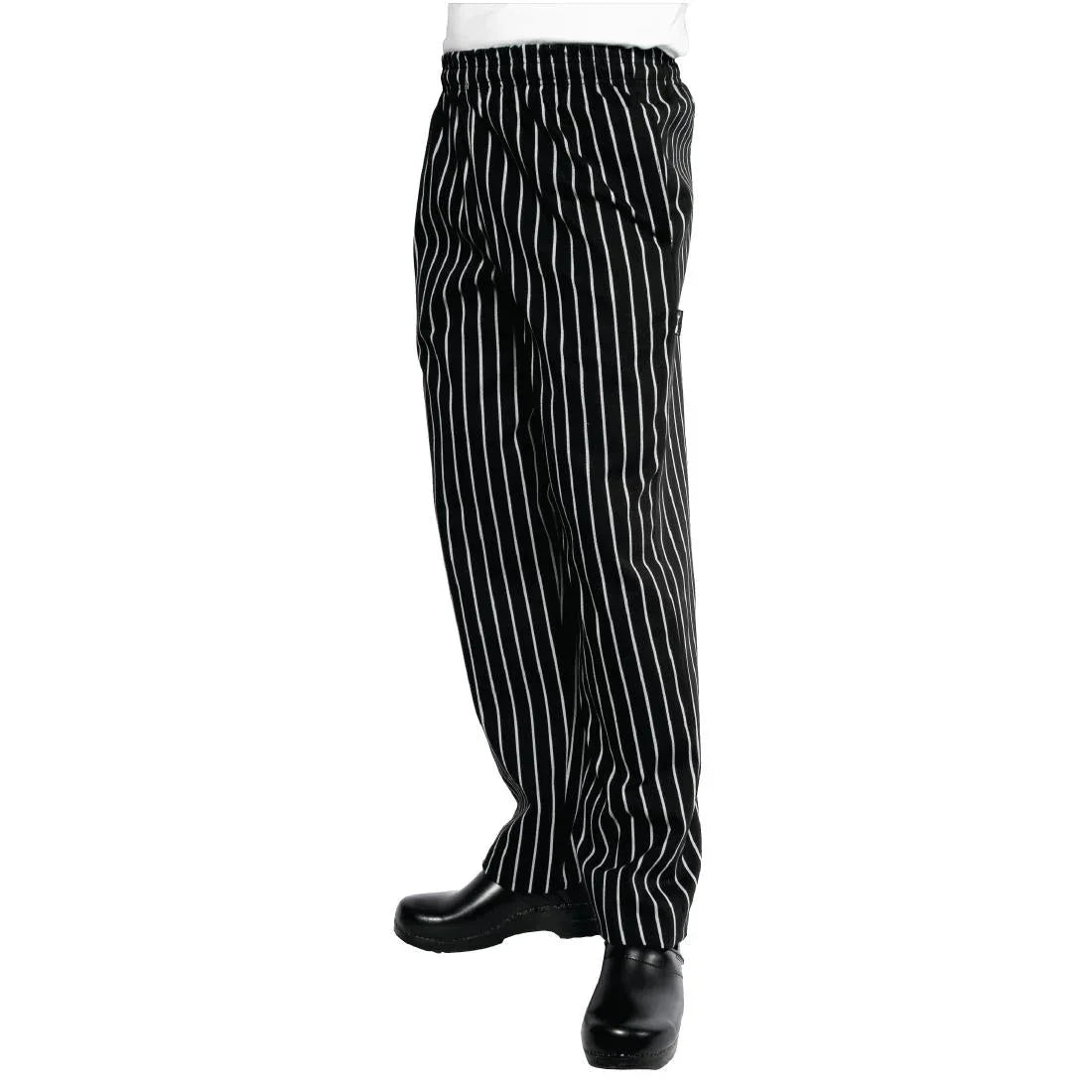 A940-3XL Chef Works Designer Baggy Pant Chalk Stripe 3XL - JD Catering Equipment Solutions Ltd