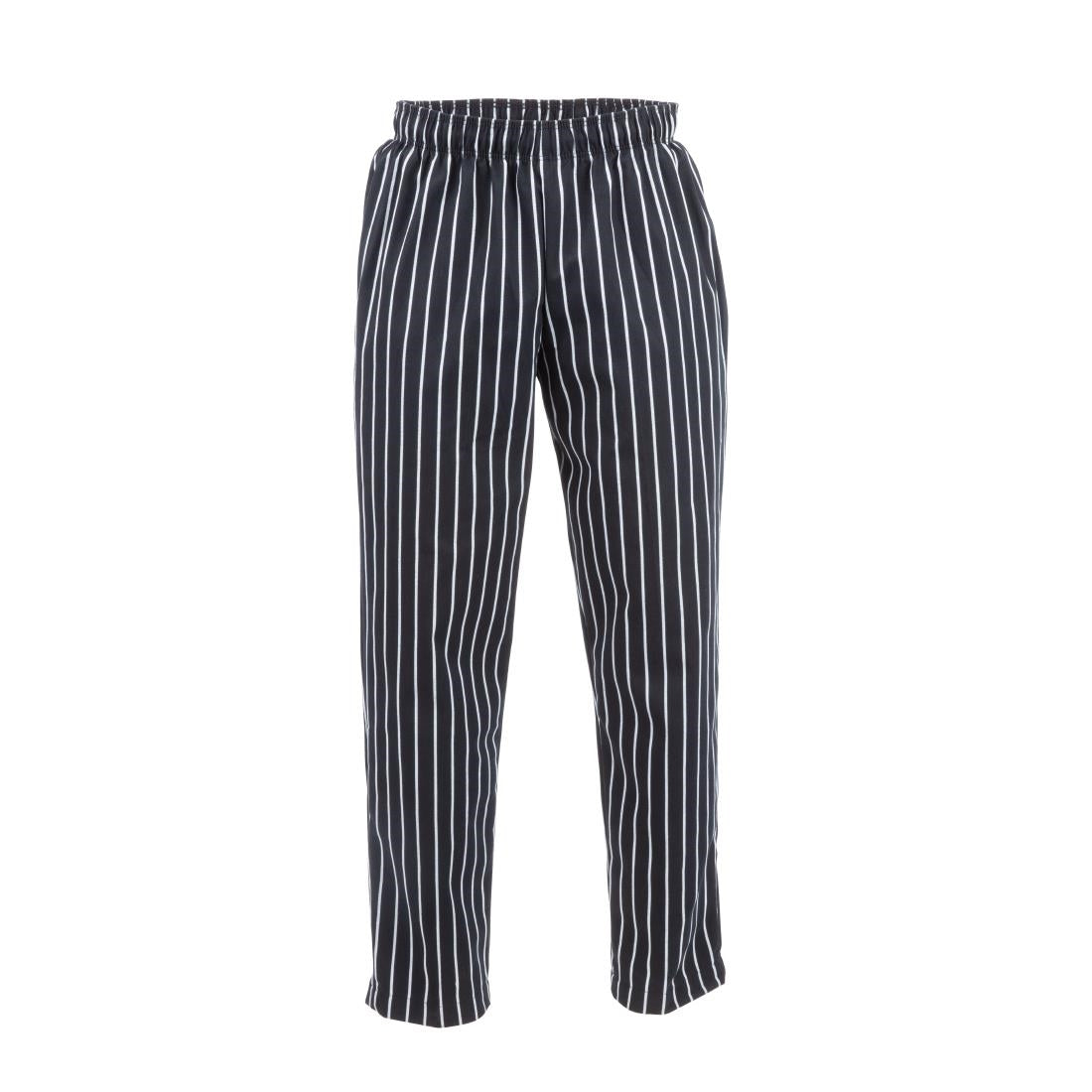 A940-4XL Chef Works Designer Baggy Pant Chalk Stripe 4XL JD Catering Equipment Solutions Ltd