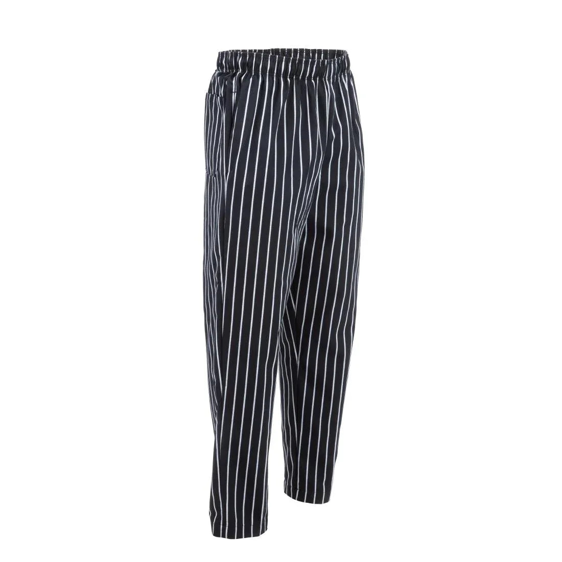 A940-4XL Chef Works Designer Baggy Pant Chalk Stripe 4XL - JD Catering Equipment Solutions Ltd
