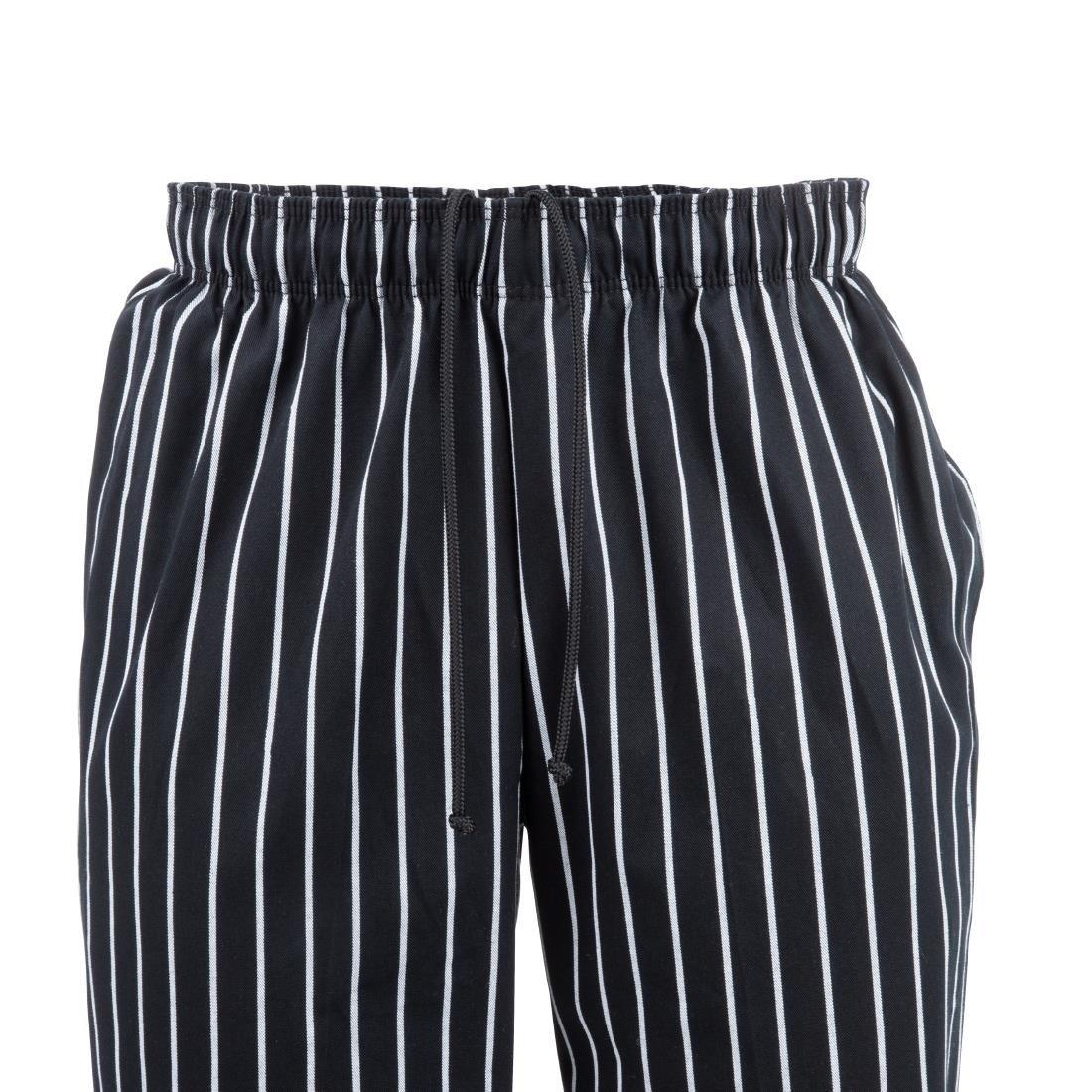 A940-4XL Chef Works Designer Baggy Pant Chalk Stripe 4XL - JD Catering Equipment Solutions Ltd