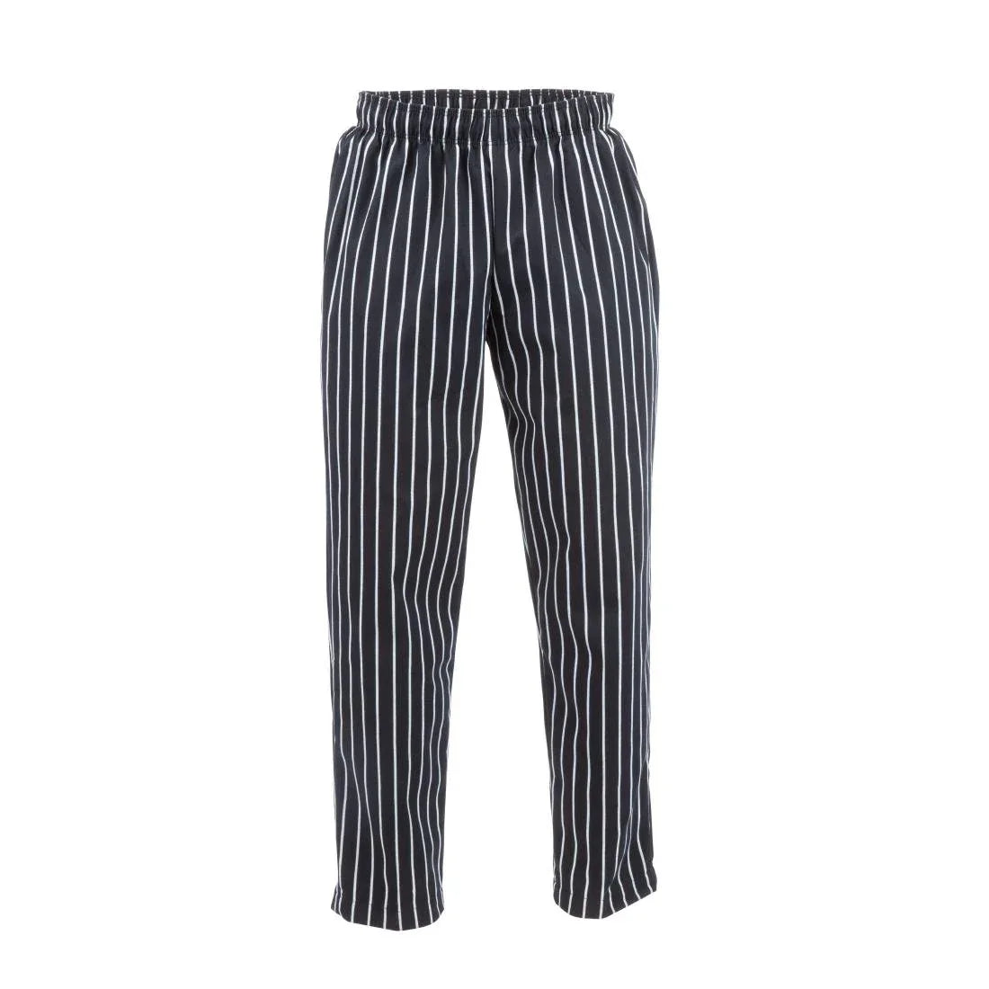 A940-M Chef Works Designer Baggy Pant Chalk Stripe M - JD Catering Equipment Solutions Ltd