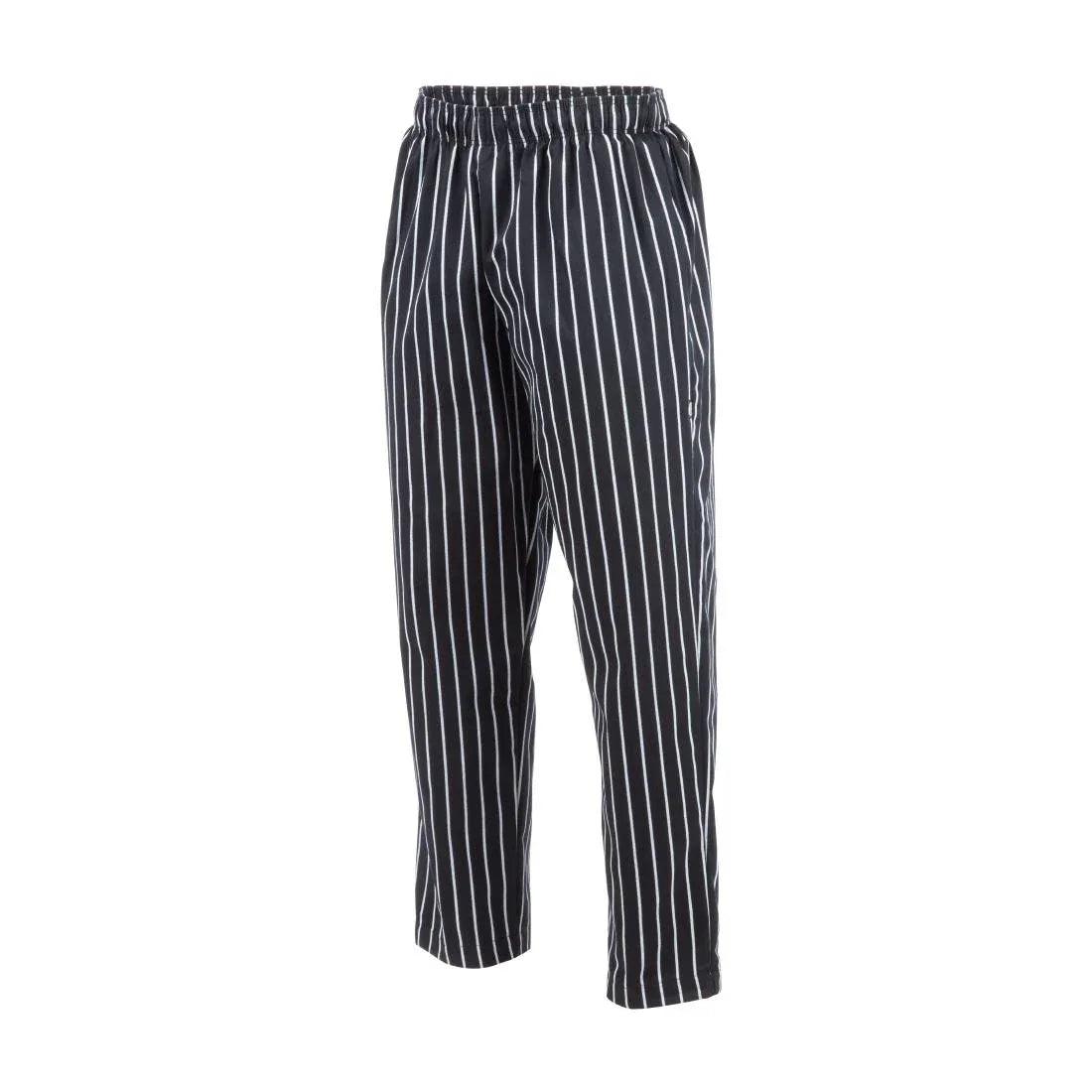 A940-XL Chef Works Designer Baggy Pant Chalk Stripe XL - JD Catering Equipment Solutions Ltd
