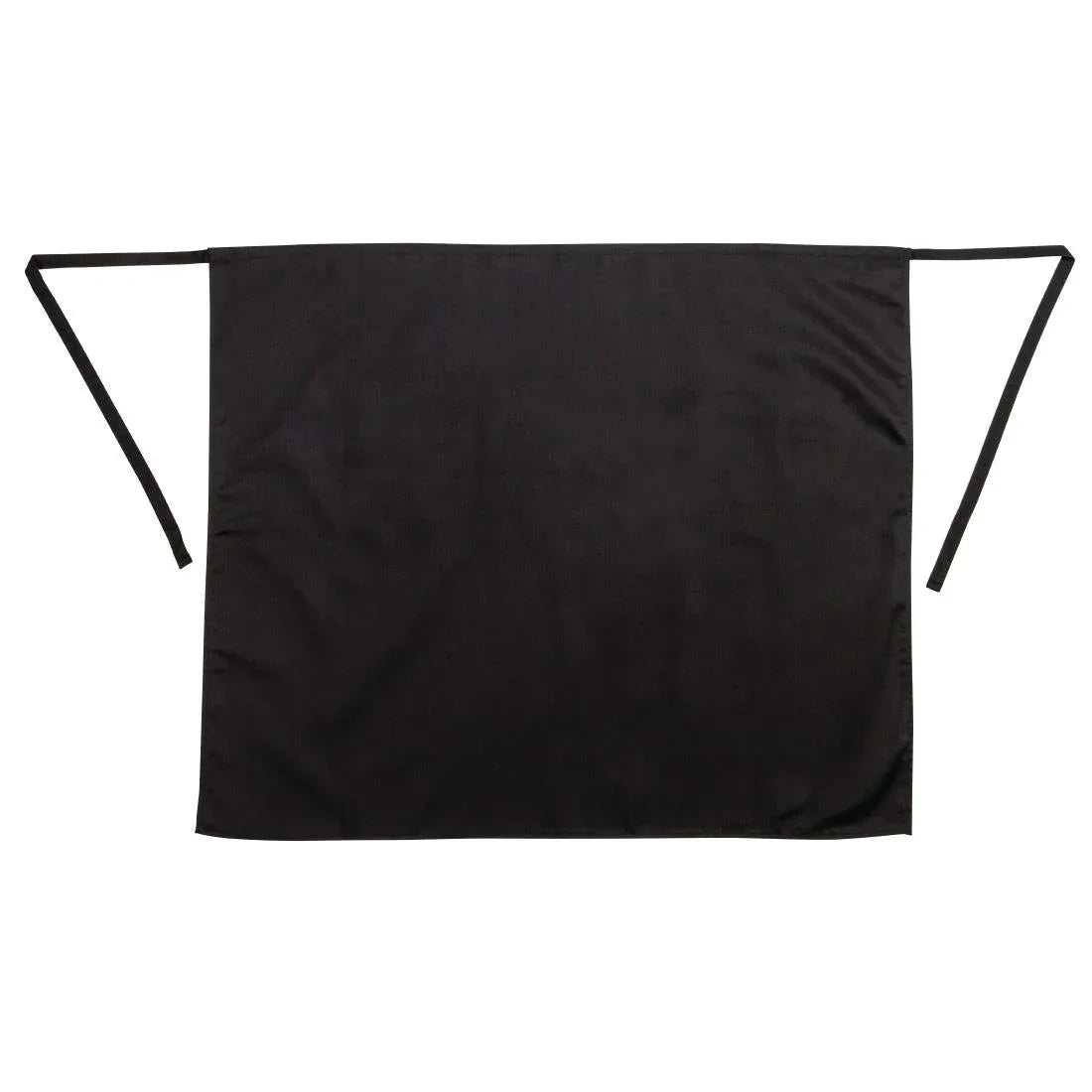 A968 Whites Regular Waist Apron Black - JD Catering Equipment Solutions Ltd