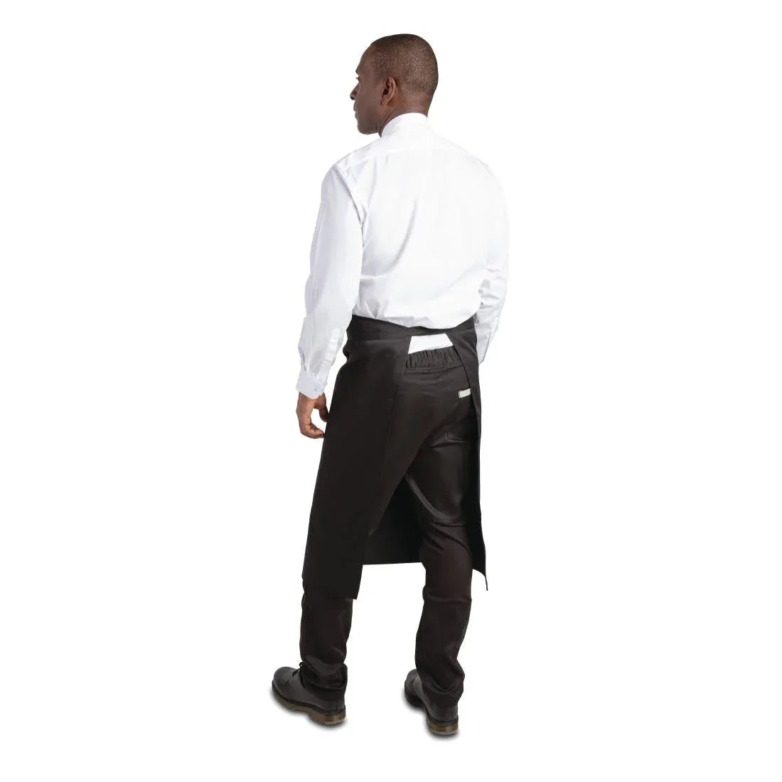 A968 Whites Regular Waist Apron Black - JD Catering Equipment Solutions Ltd