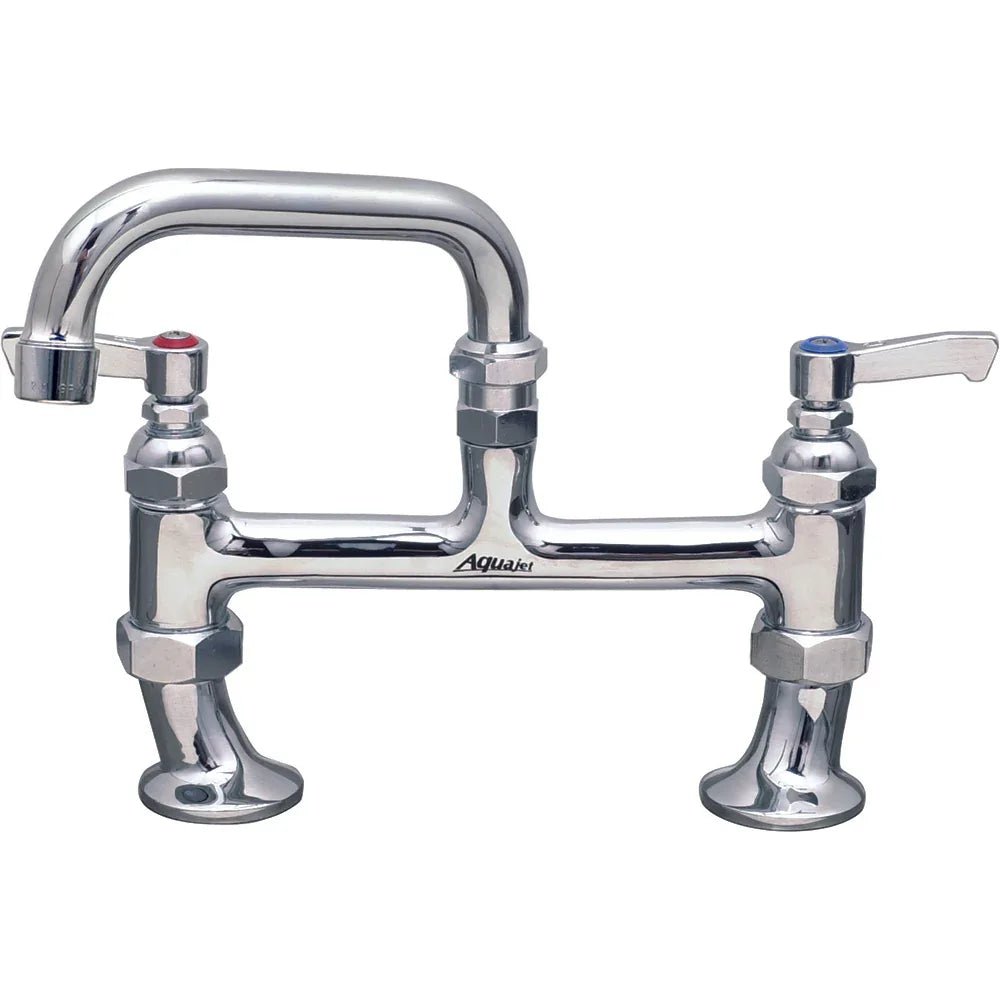 AJ-B-306L AquaJet Twin Mixer Tap with Lever control and 150mm Swivel Spout