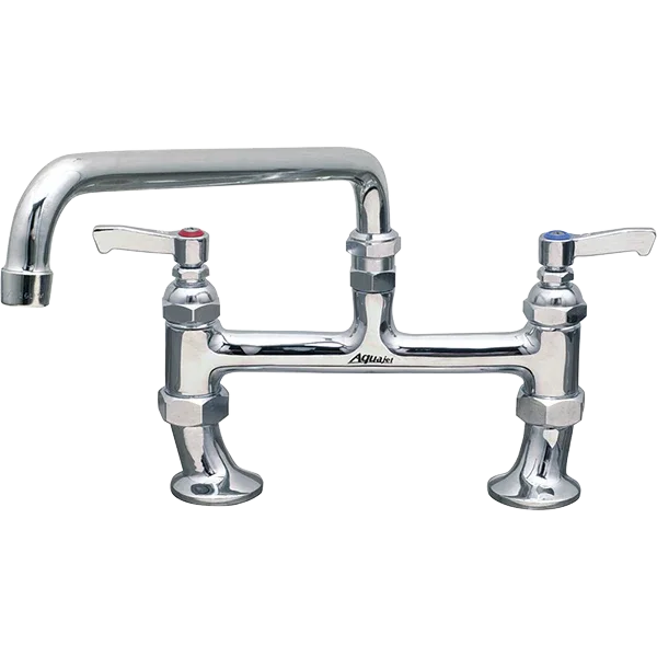 AquaJet Twin Mixer Tap with Lever control and 300mm Swivel Spout AJ-B-312L - JD Catering Equipment Solutions Ltd