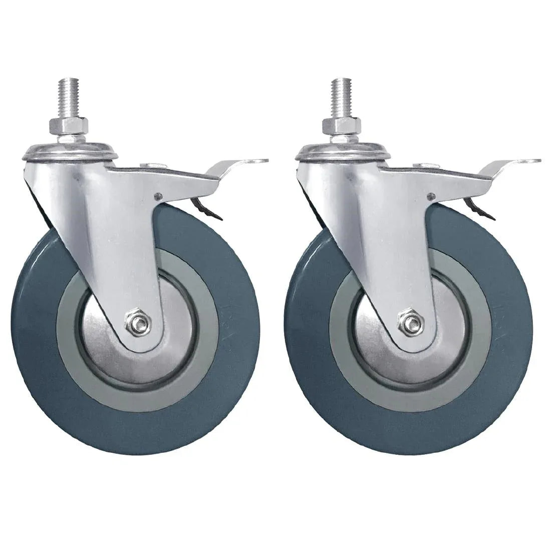 AJ206 Vogue Braked Castors (Pack of 2) - JD Catering Equipment Solutions Ltd