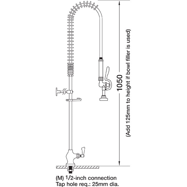 AquaJet AJPR10-ST-BF0-E AquaJet Pre-Rinse Spray. AJPR10 base / STANDARD style / No bowl filler / EcO gun