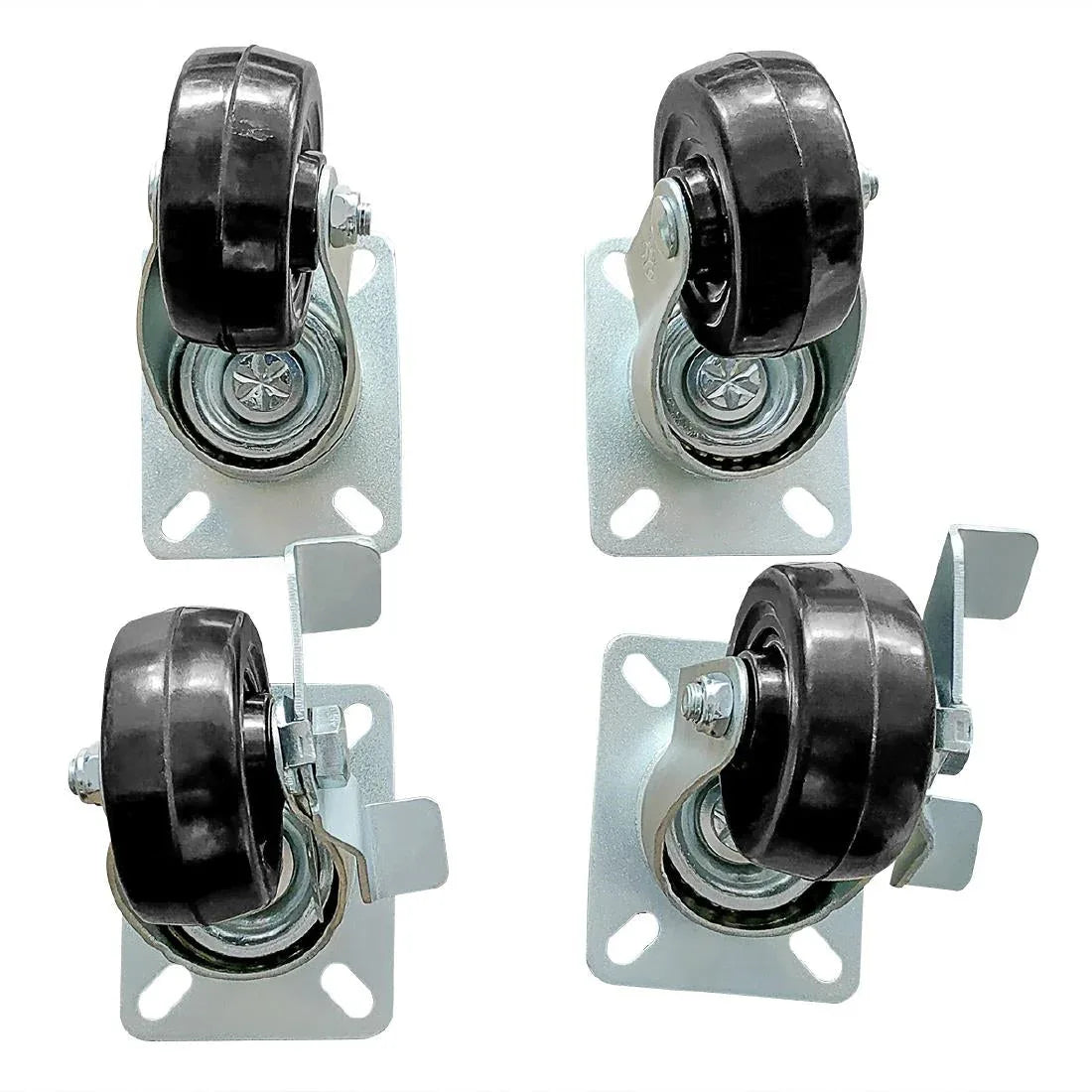 AK837 Polar Set of 4 Standard and Braked Castors - JD Catering Equipment Solutions Ltd