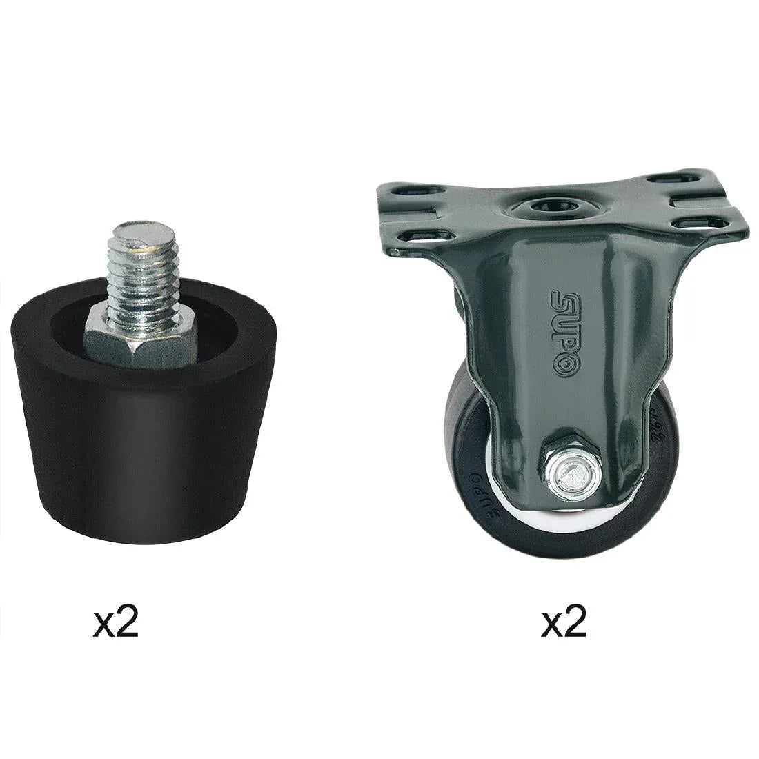 AL006 Buffalo Complete Feet and Set of 4 Standard Castors - JD Catering Equipment Solutions Ltd
