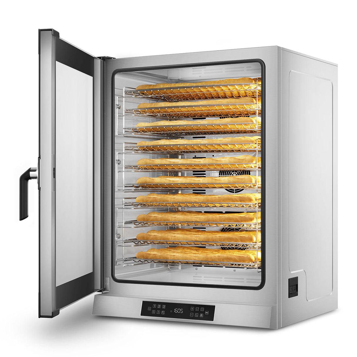 Smeg Convection Oven 10 trays 600x400 mm - GN1/1 ALFA1035E1HDS Electronic 10 Tray, Side Opening LHH  / 600x400 / 15.7kW 25A 3ph
