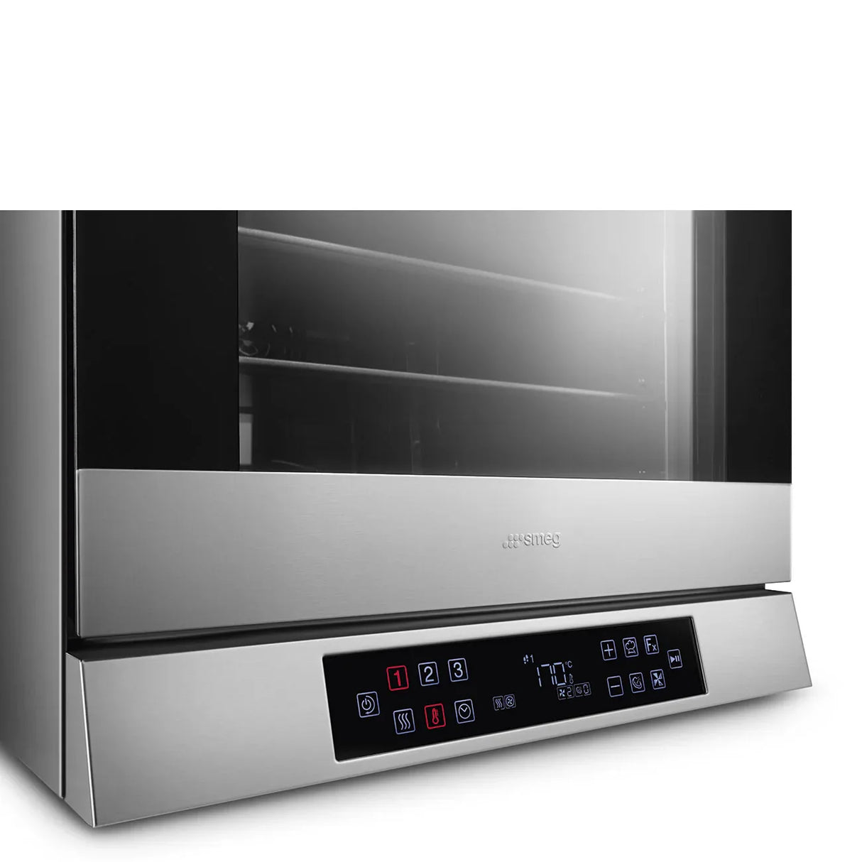 Smeg Convection Oven - 4 tray 2/3gn - ALFA43XE1HDSUK Electronic 4 Tray, Drop Down Door / 435x320 / 2.9kW 13A 1ph