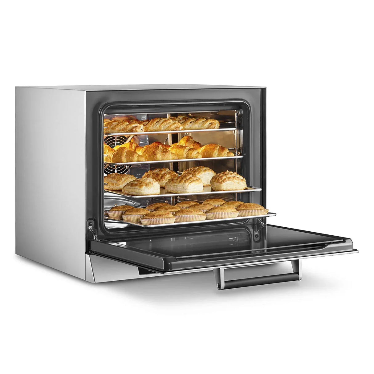Smeg Convection Oven - 4 tray 2/3gn - ALFA43XE1HDSUK Electronic 4 Tray, Drop Down Door / 435x320 / 2.9kW 13A 1ph