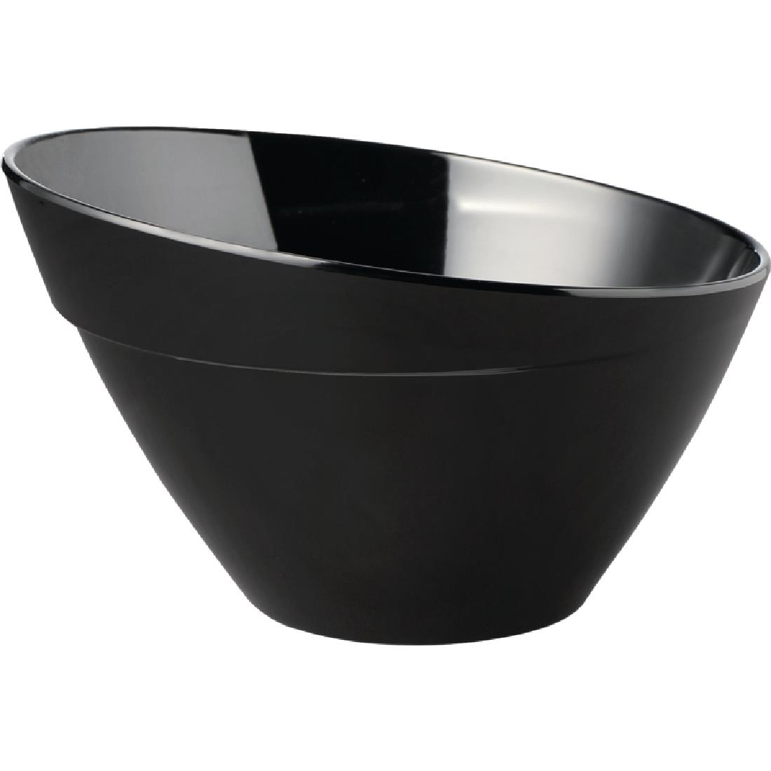 APS Balance Melamine Bowl Black 210mm JD Catering Equipment Solutions Ltd