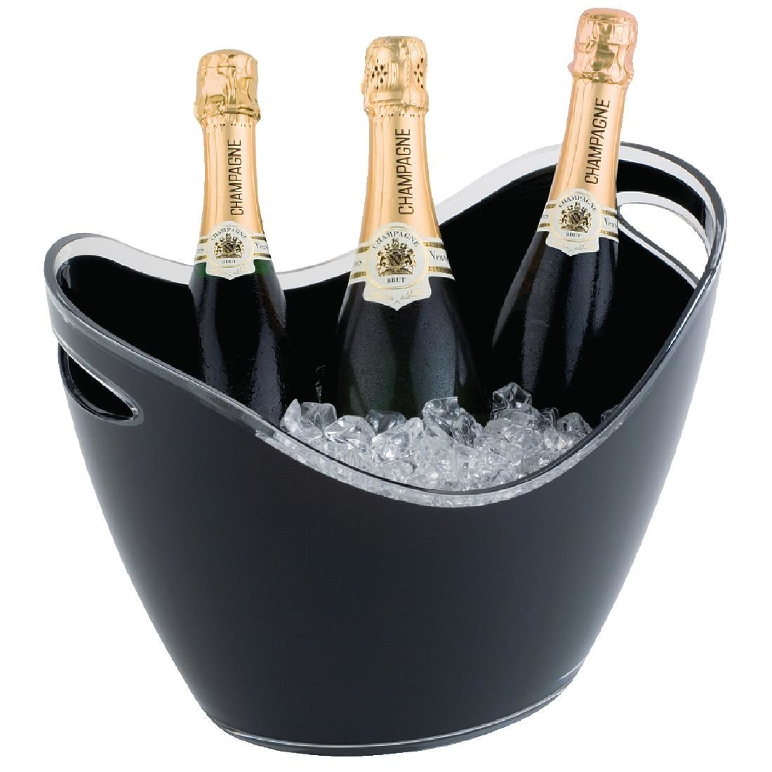 APS Black Acrylic Wine And Champagne Bucket Large JD Catering Equipment Solutions Ltd
