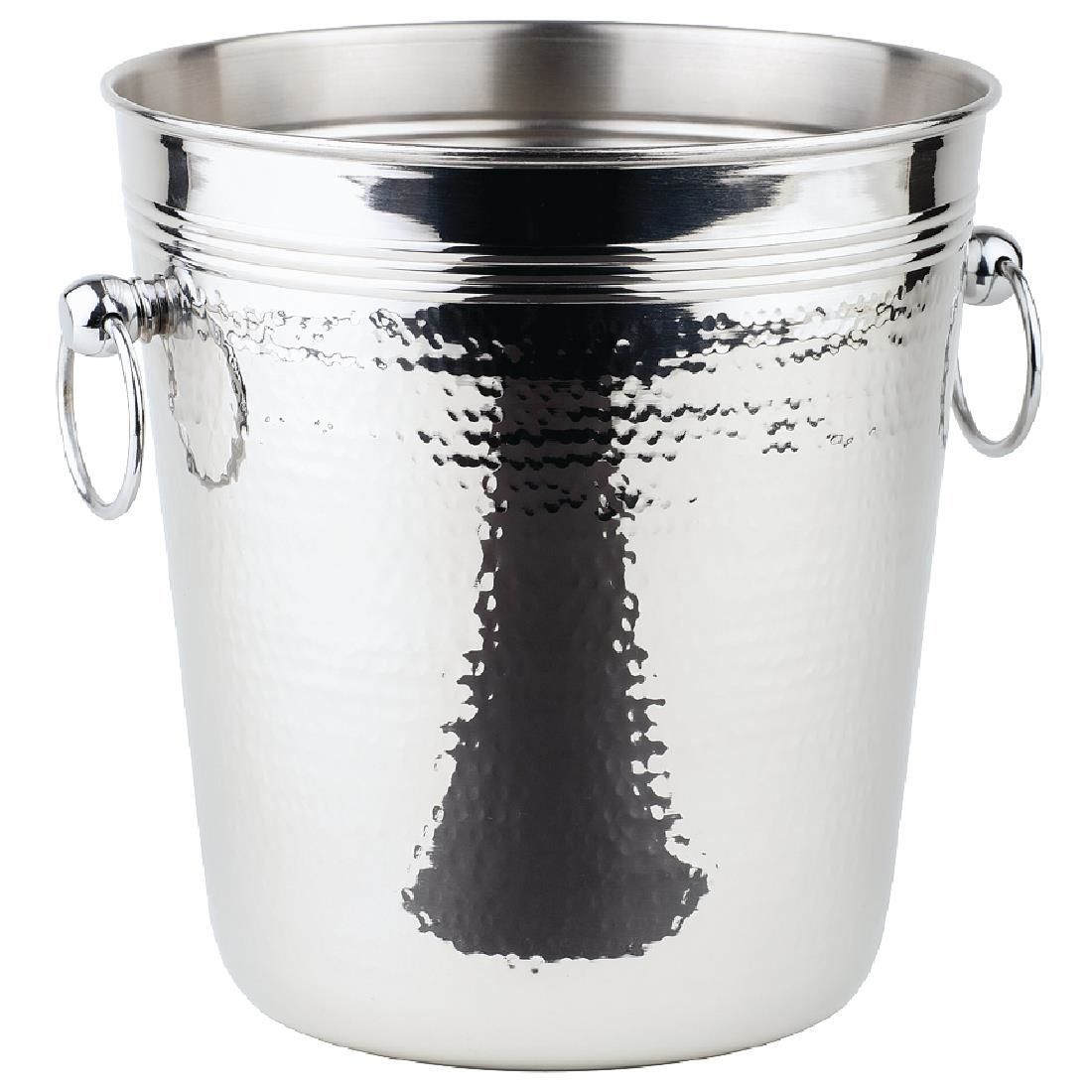 APS Hammered Stainless Steel Wine And Champagne Bucket JD Catering Equipment Solutions Ltd
