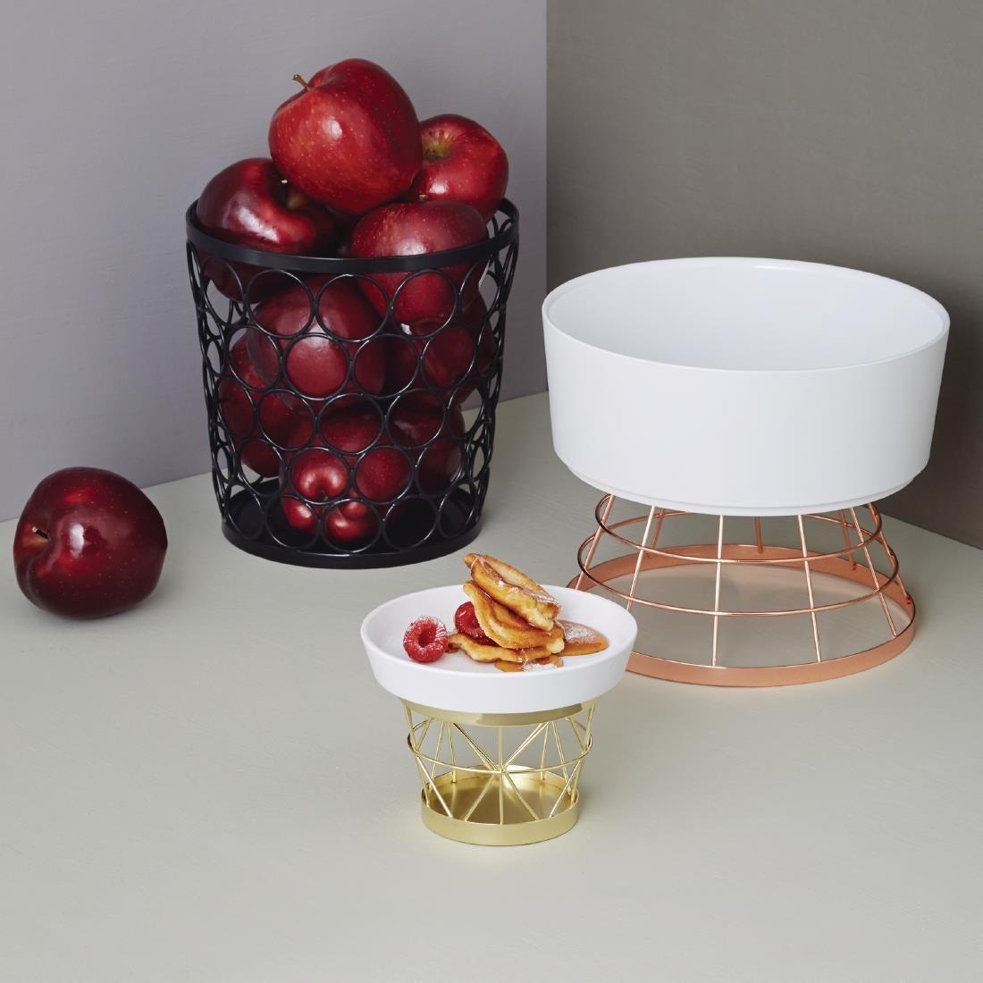 APS+ Metal Basket Black 210 x 210mm JD Catering Equipment Solutions Ltd