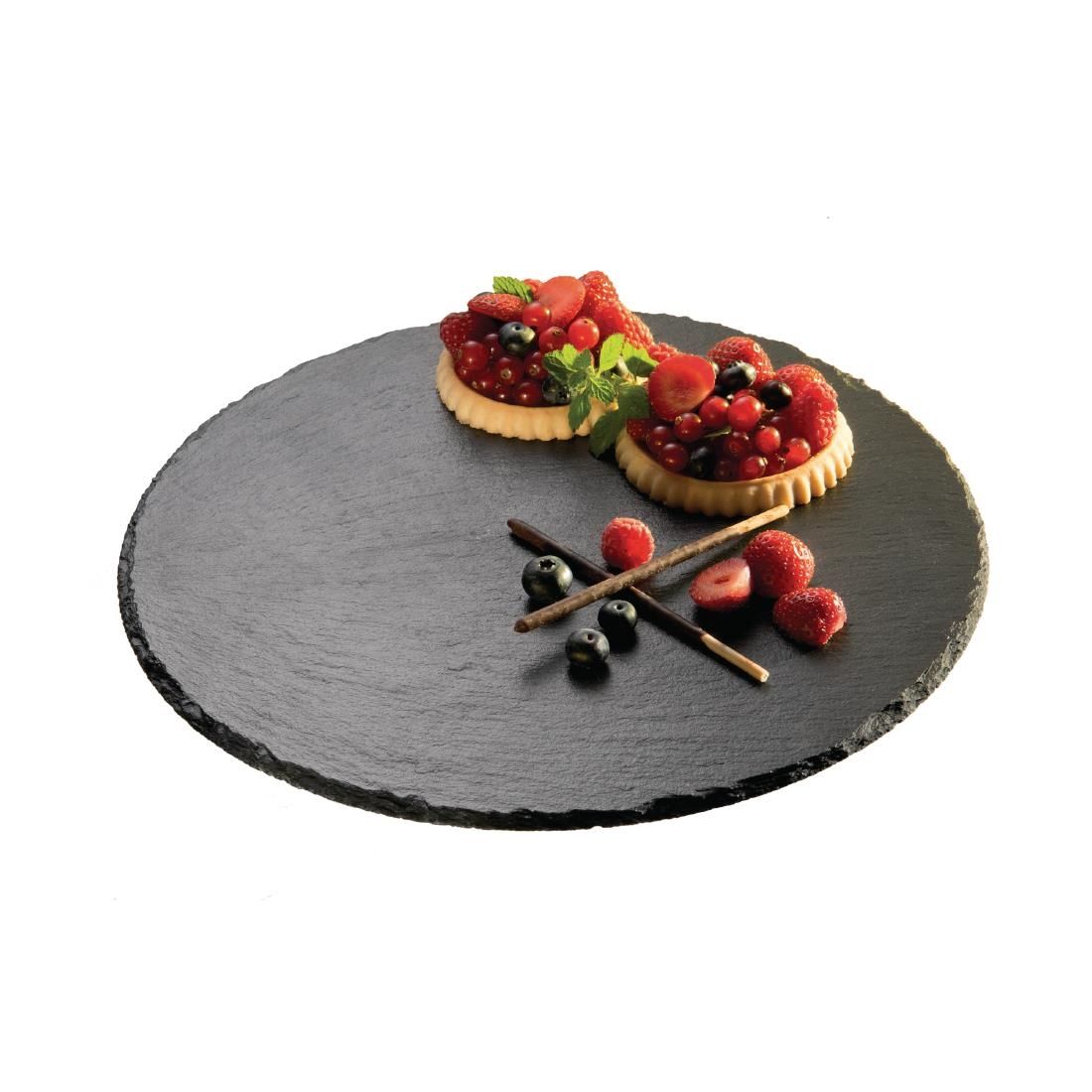 APS Revolving Platter Slate 320mm JD Catering Equipment Solutions Ltd