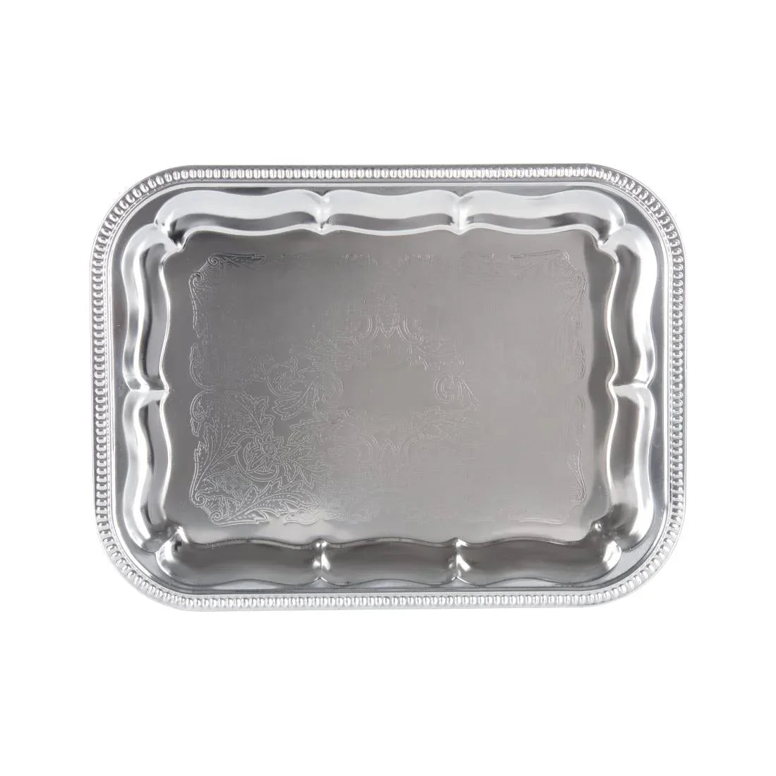 T751 APS Semi-Disposable Party Tray 410 x 310mm Chrome - JD Catering Equipment Solutions Ltd