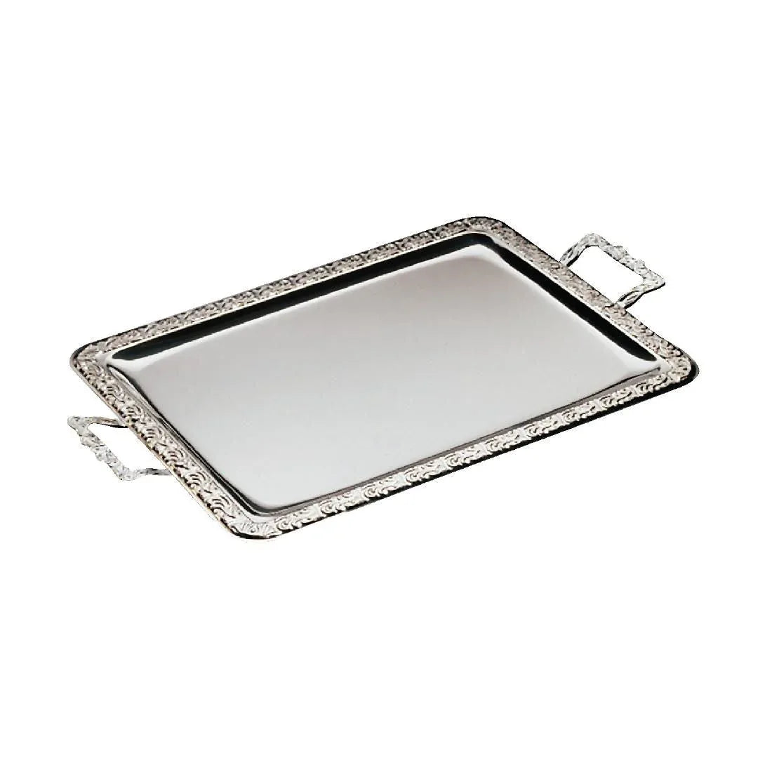 P004 APS Stainless Steel Rectangular Handled Service Tray 600mm - JD Catering Equipment Solutions Ltd