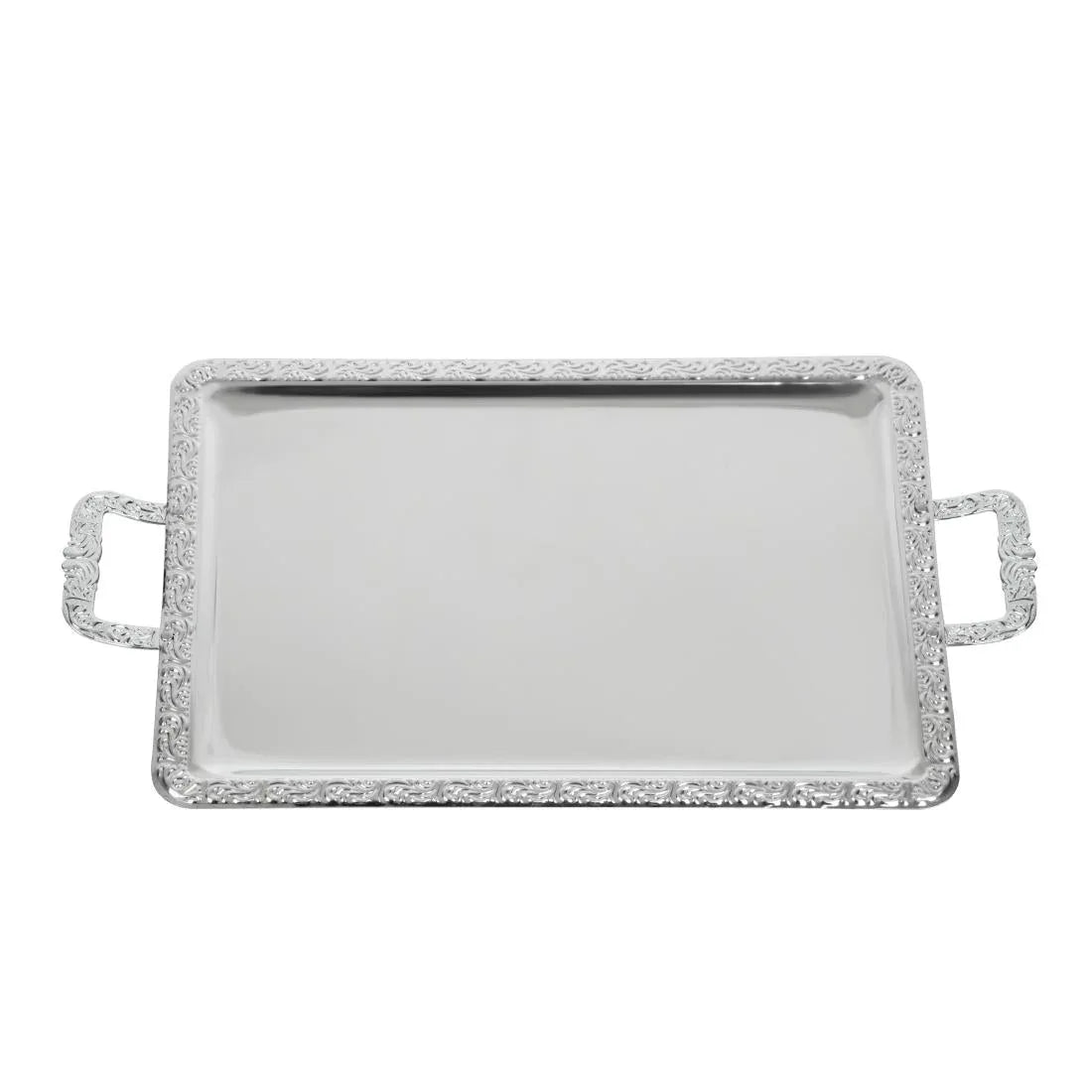P004 APS Stainless Steel Rectangular Handled Service Tray 600mm - JD Catering Equipment Solutions Ltd