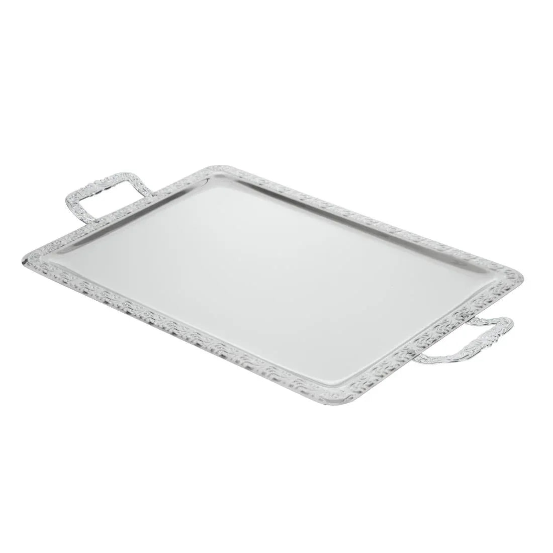 P004 APS Stainless Steel Rectangular Handled Service Tray 600mm - JD Catering Equipment Solutions Ltd