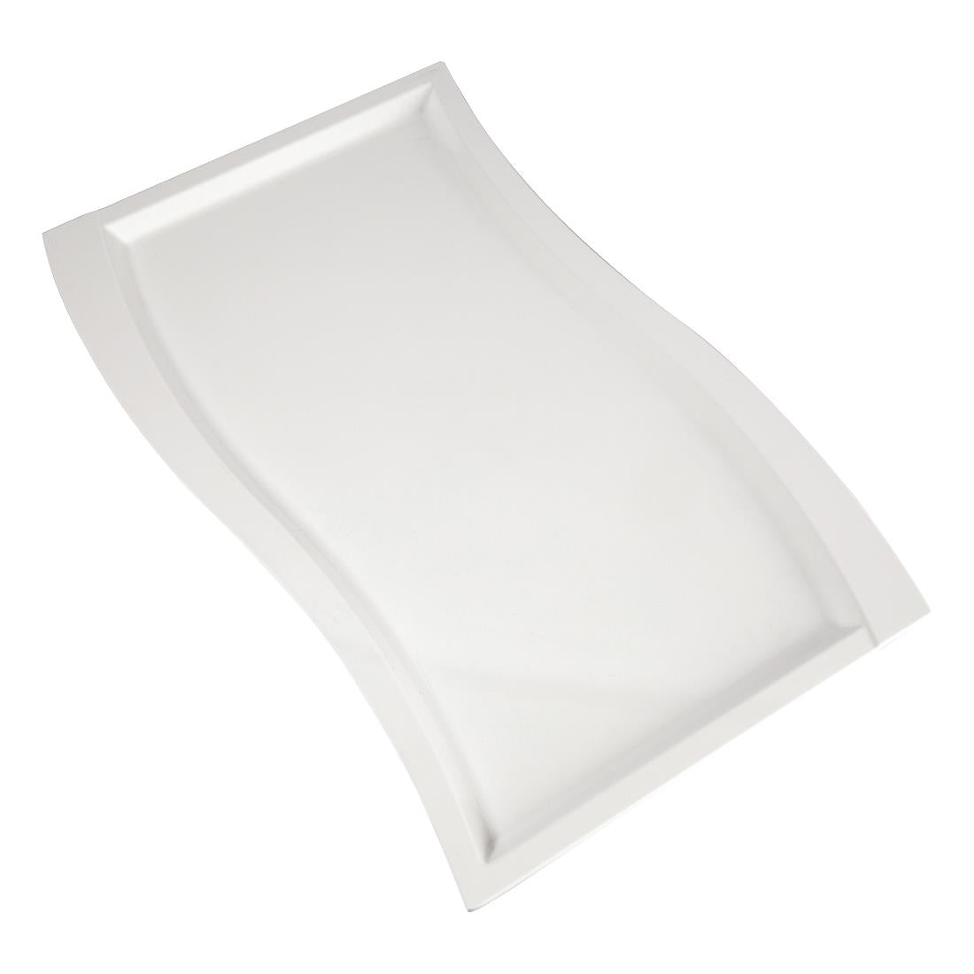 APS Wave Melamine Platter White GN 1/1 JD Catering Equipment Solutions Ltd