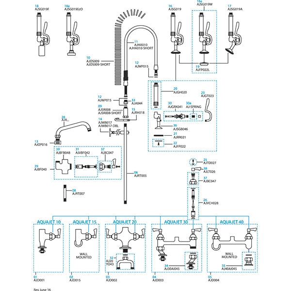 AQUAJET Valve Body AJVCH028 JD Catering Equipment Solutions Ltd