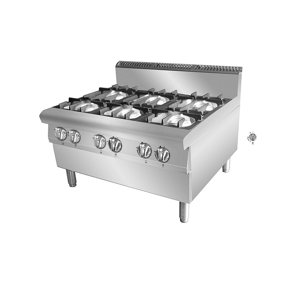 CookRite Four Burner Gas Boiling Top AT7G6B-C-1