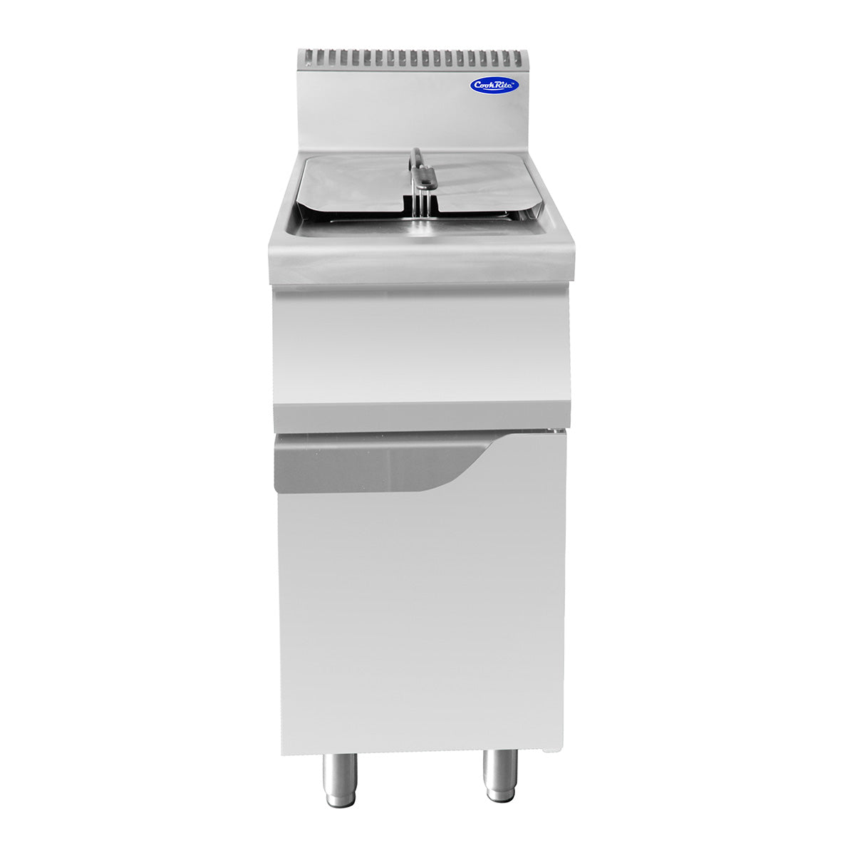 CookRite Single Tank Gas Fryer AT7G4F-F 400mm Wide