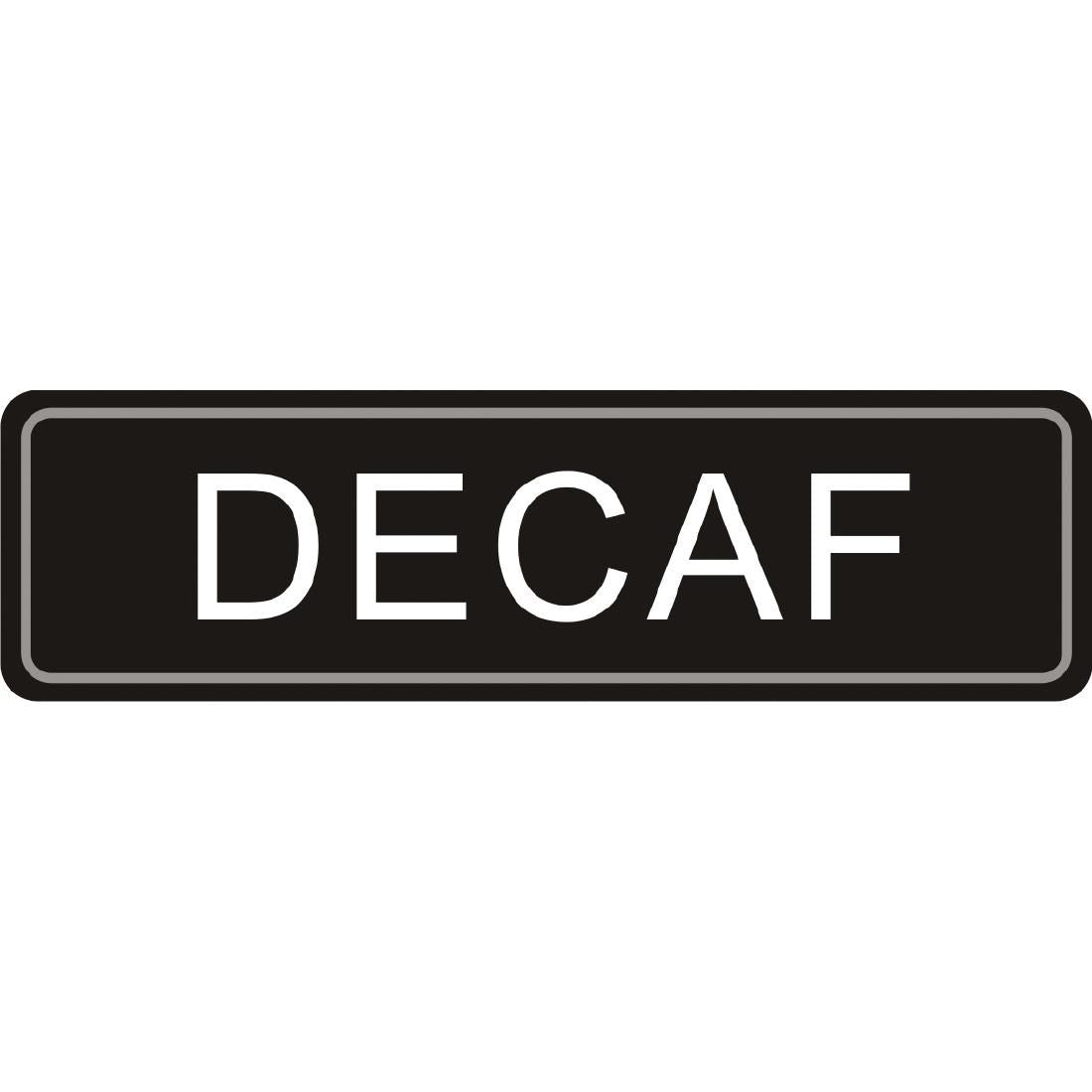 Adhesive Airpot Label - Decaf JD Catering Equipment Solutions Ltd